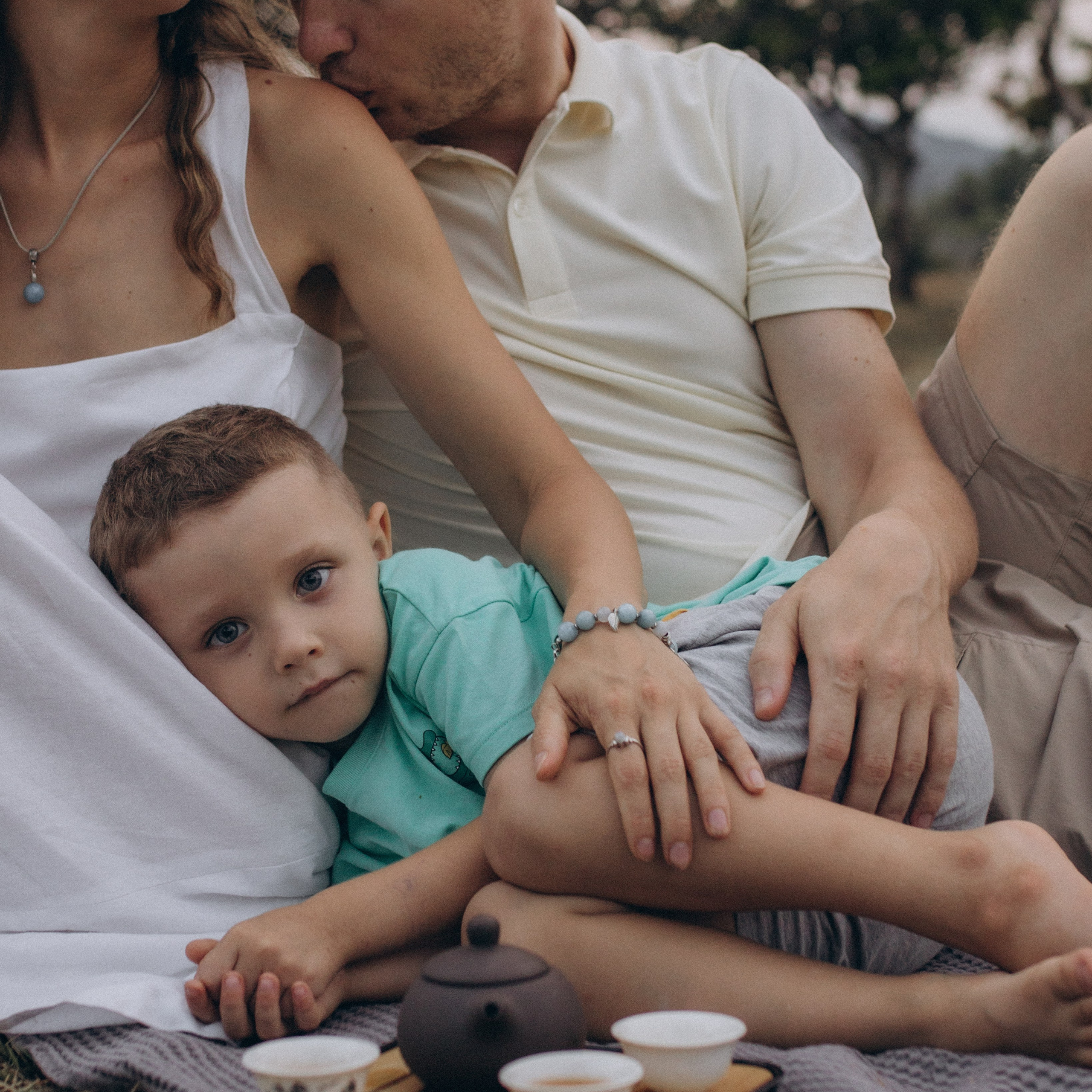 Семья Пискаревых в манго саду.Нячанг