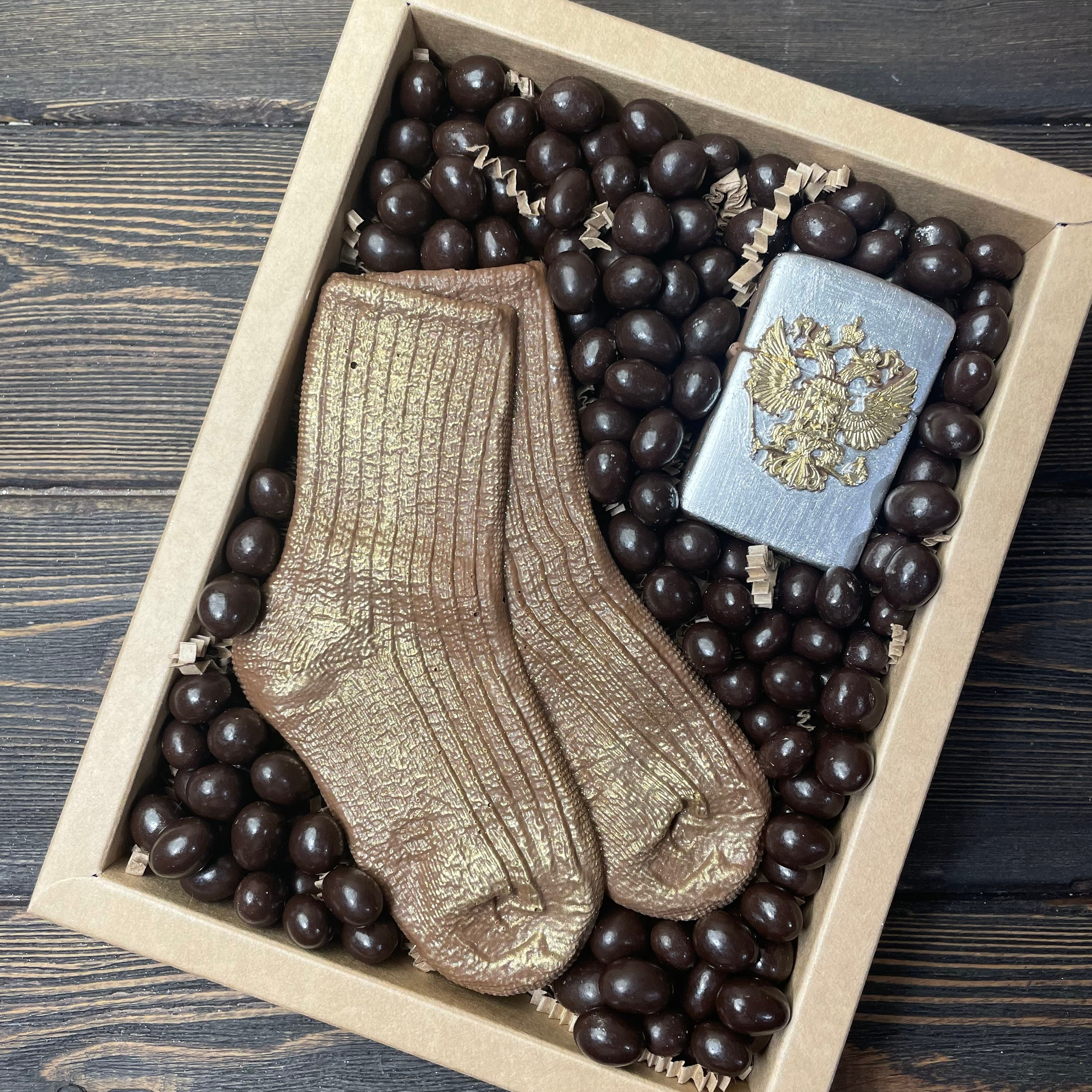 Шоколадный набор «Носки». Клубника в шоколаде в Сургуте