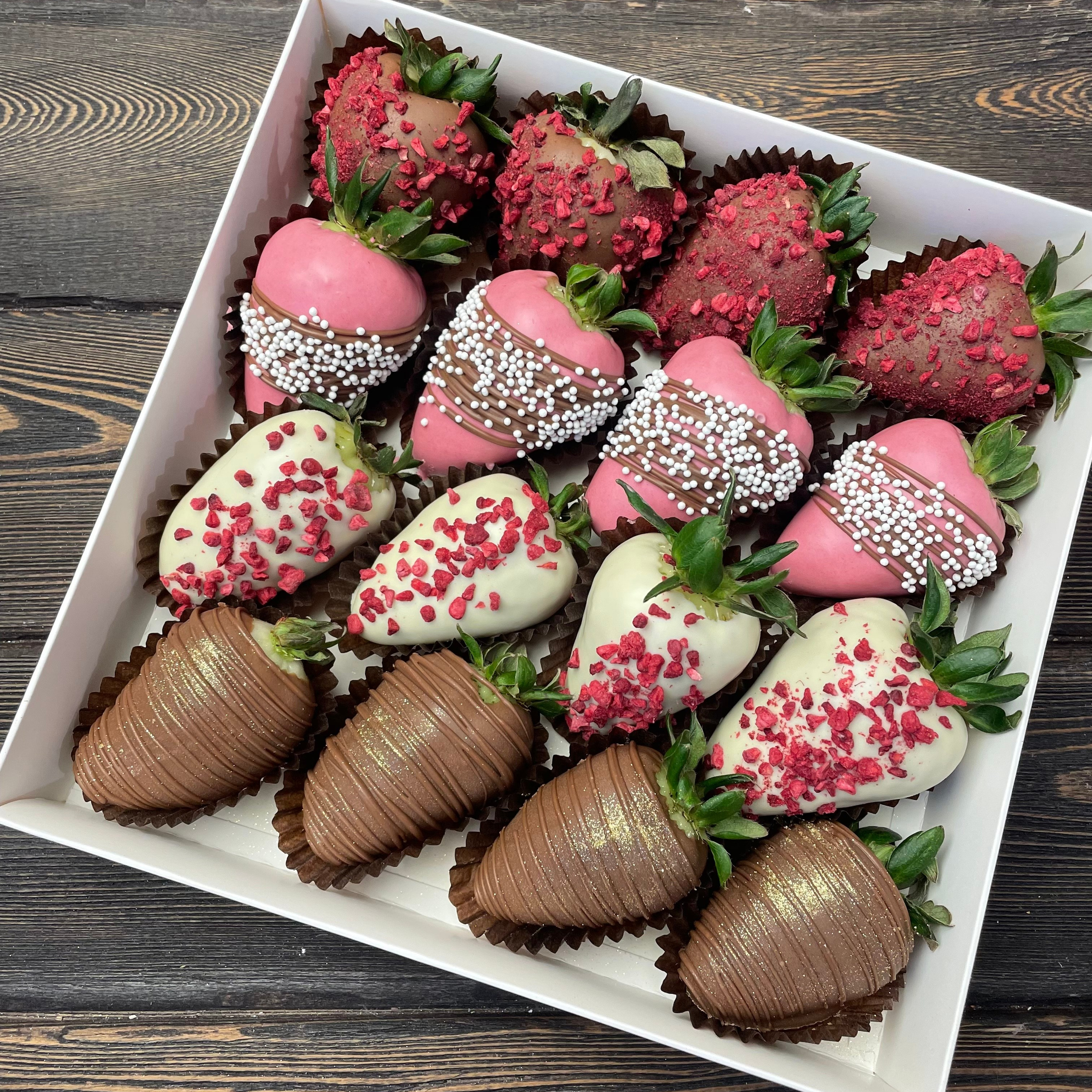 Набор Клубника в шоколаде «Теплое настроение». Клубника в шоколаде в Сургуте