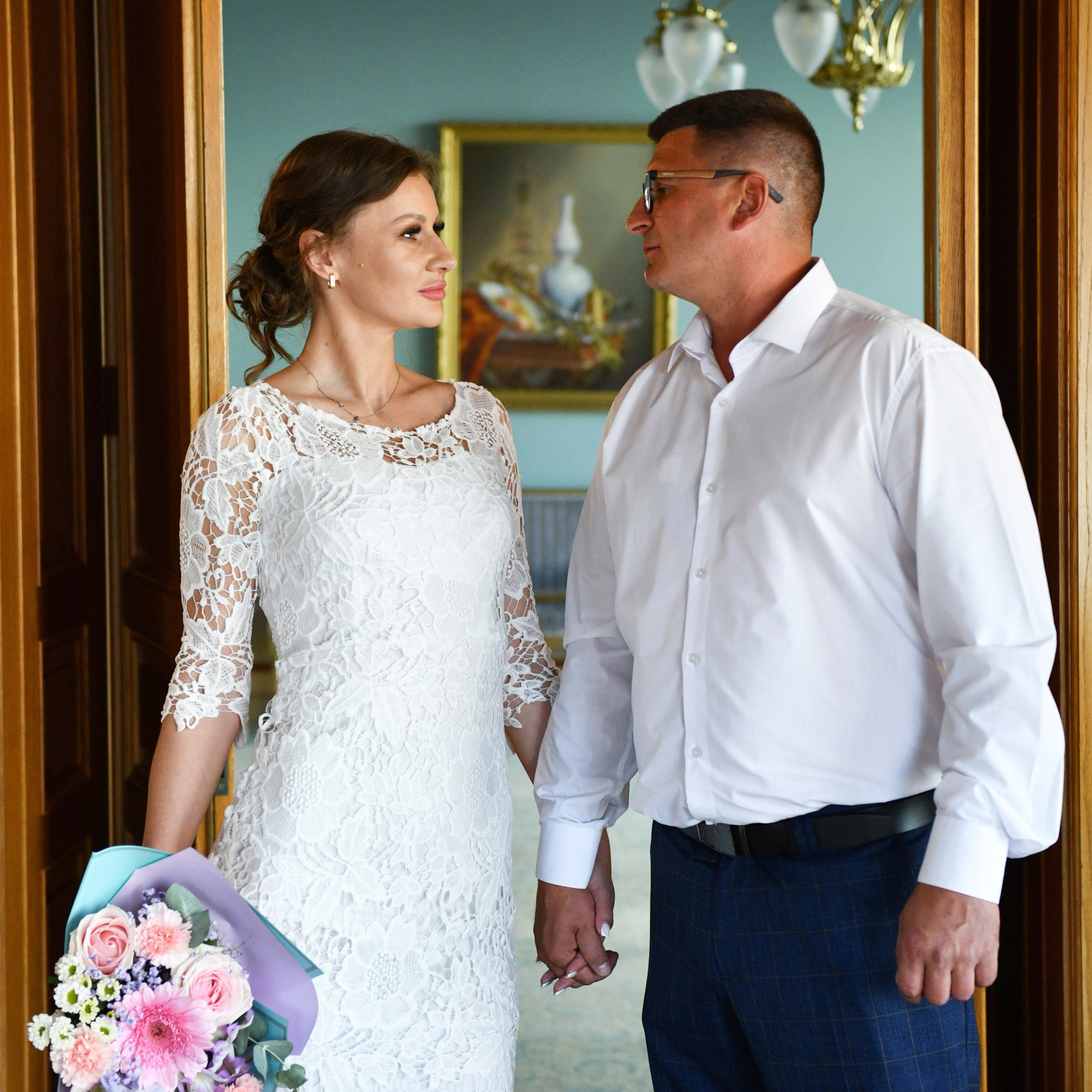 Регистрация брака Наталии и Андрея в гостинице Националь