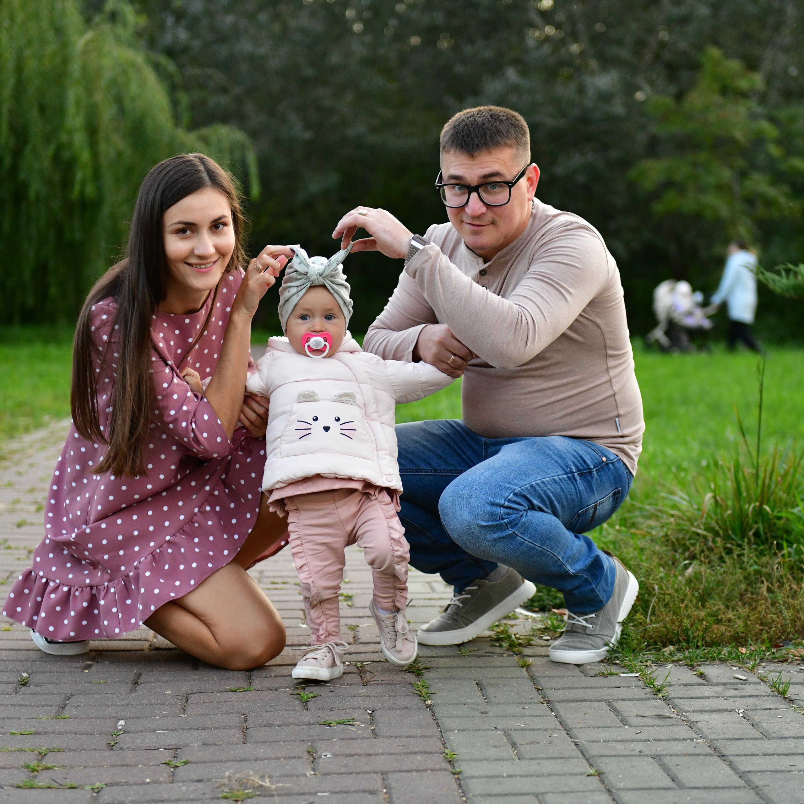 Евгения и Владимир с Мирославой