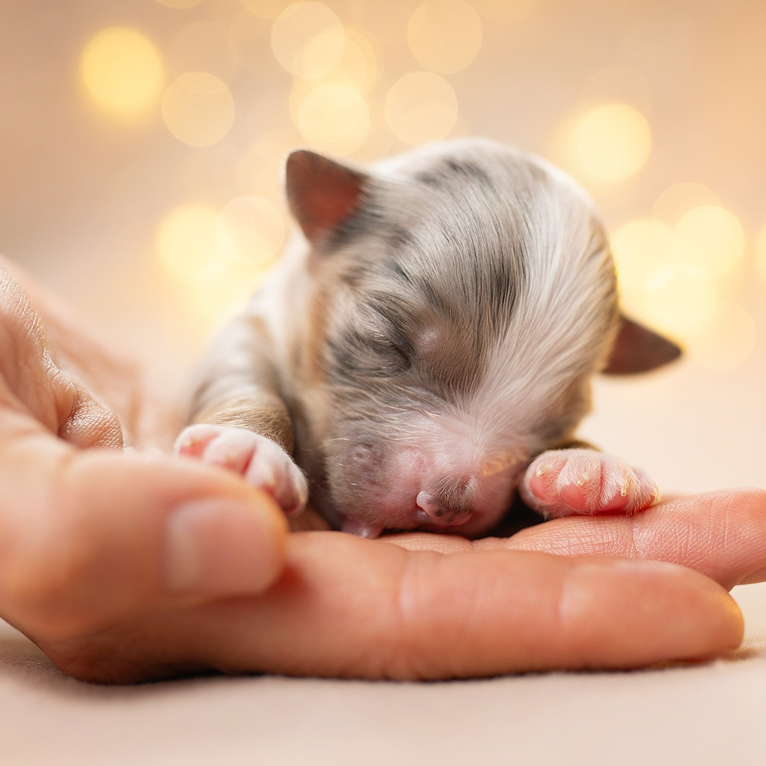 Ньюборн съемки щенков