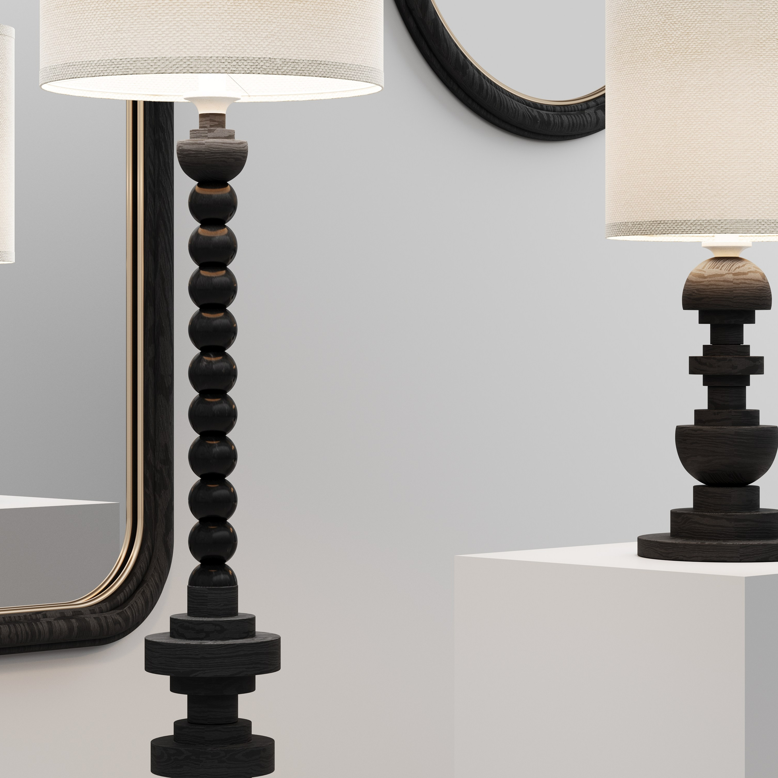 Зеркала и торшеры