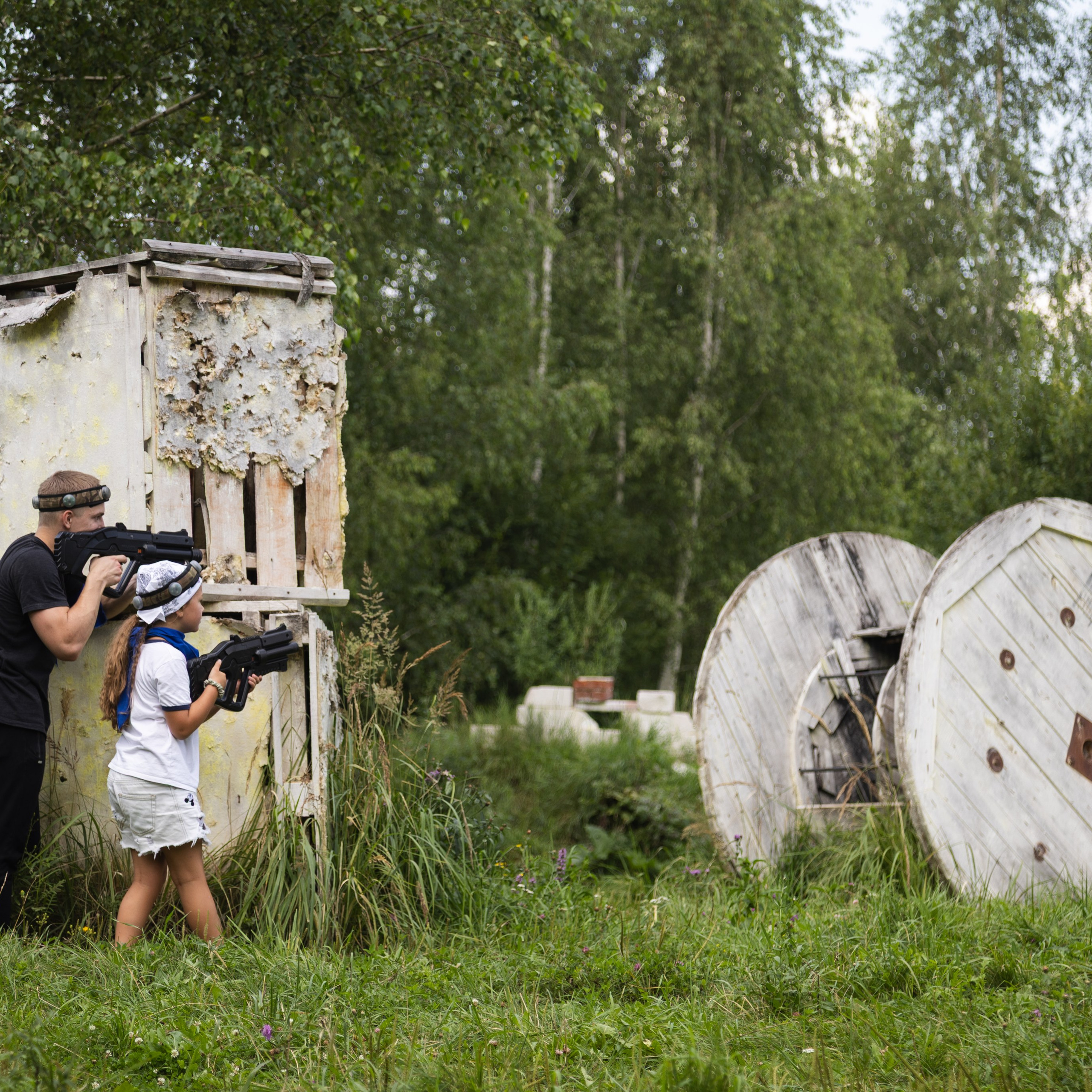 Лазертаг на природе. Портретный фотограф в Москве и МО