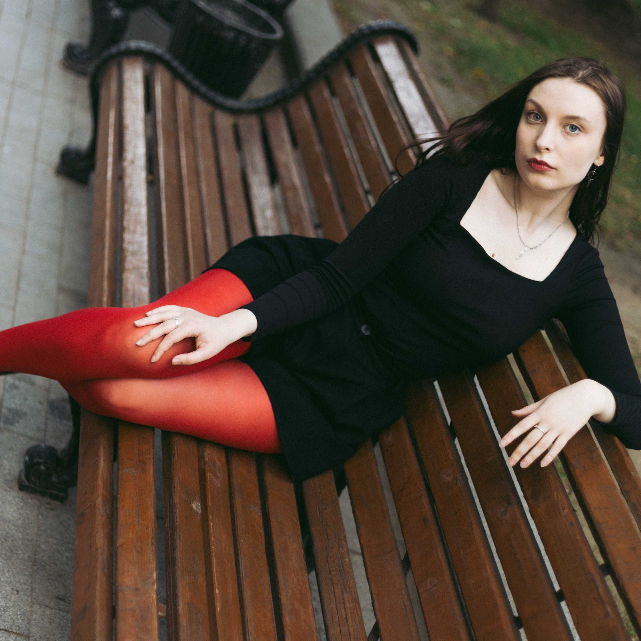 Девушка в красном. Портретный фотограф в Москве и МО