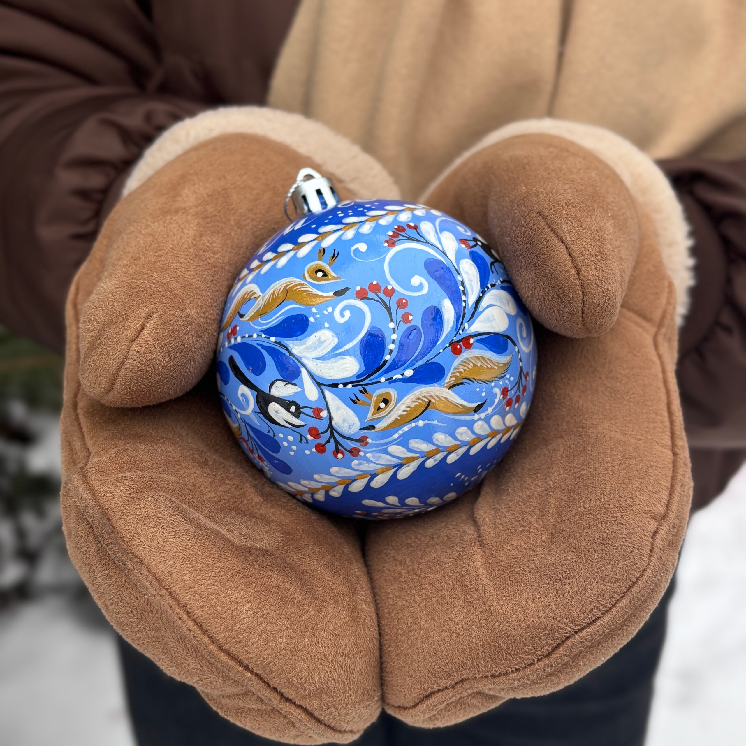 Новогодние сувениры. Сувениры и подарки с Ордынской росписью | Новосибирск