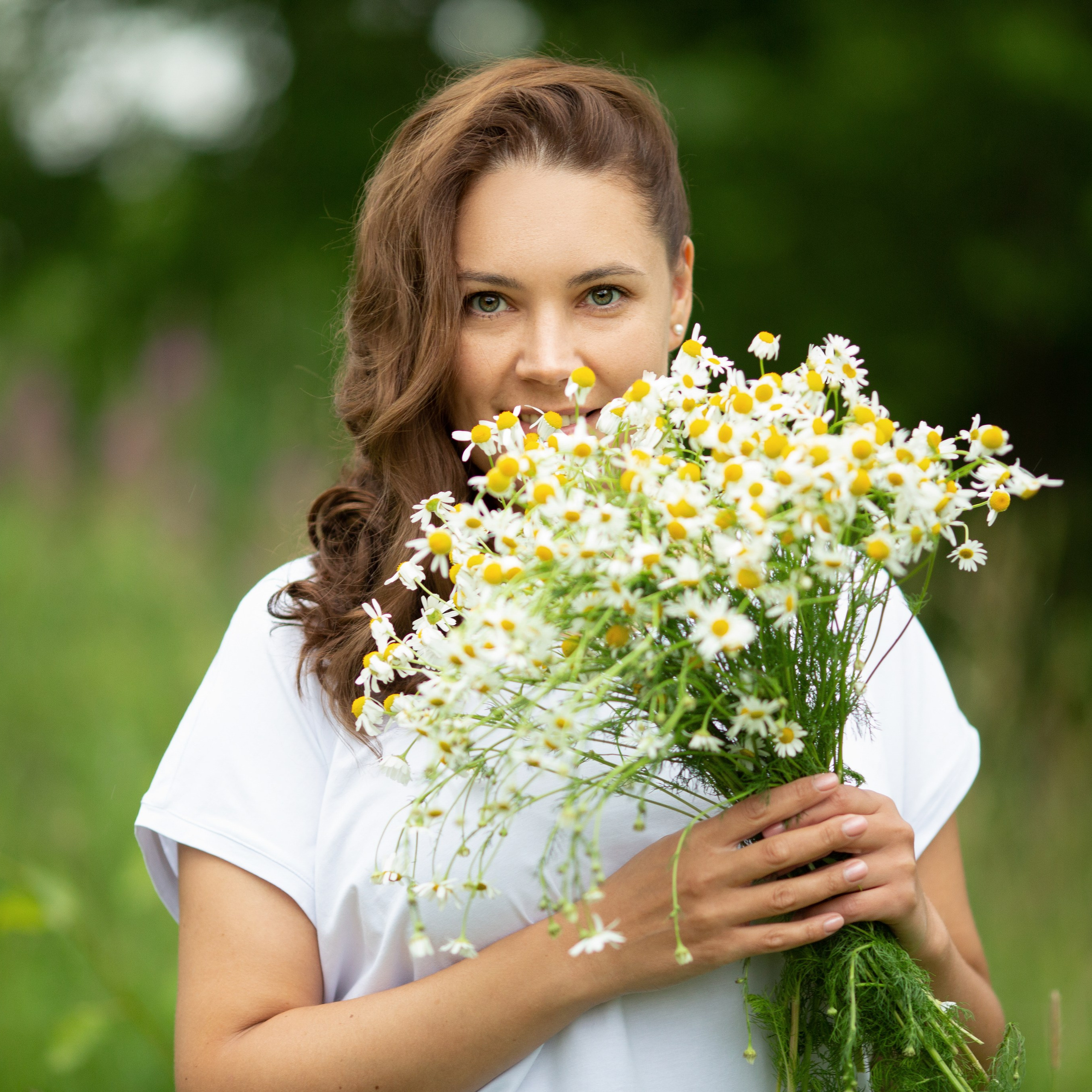 на природе