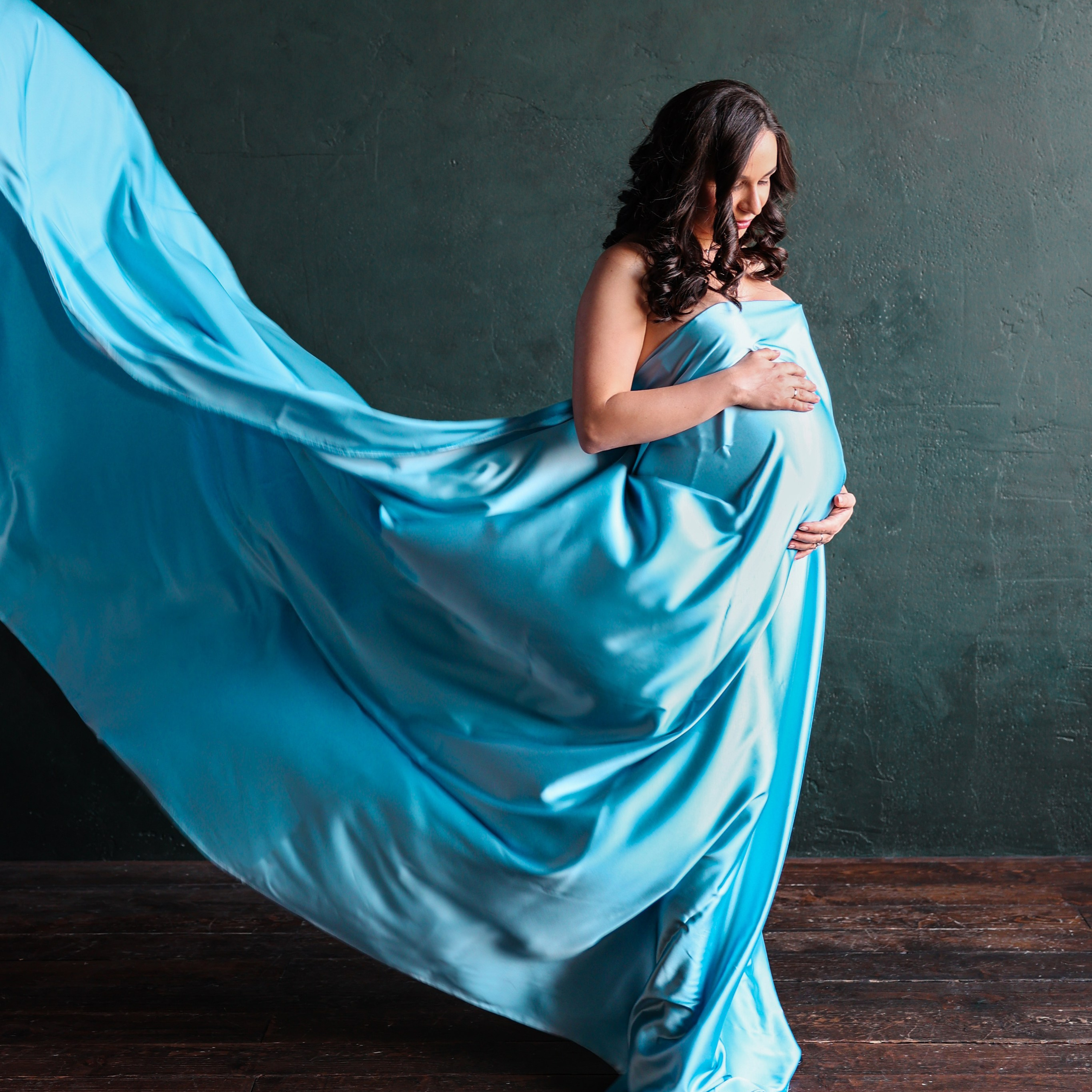 Ирина голубая ткань