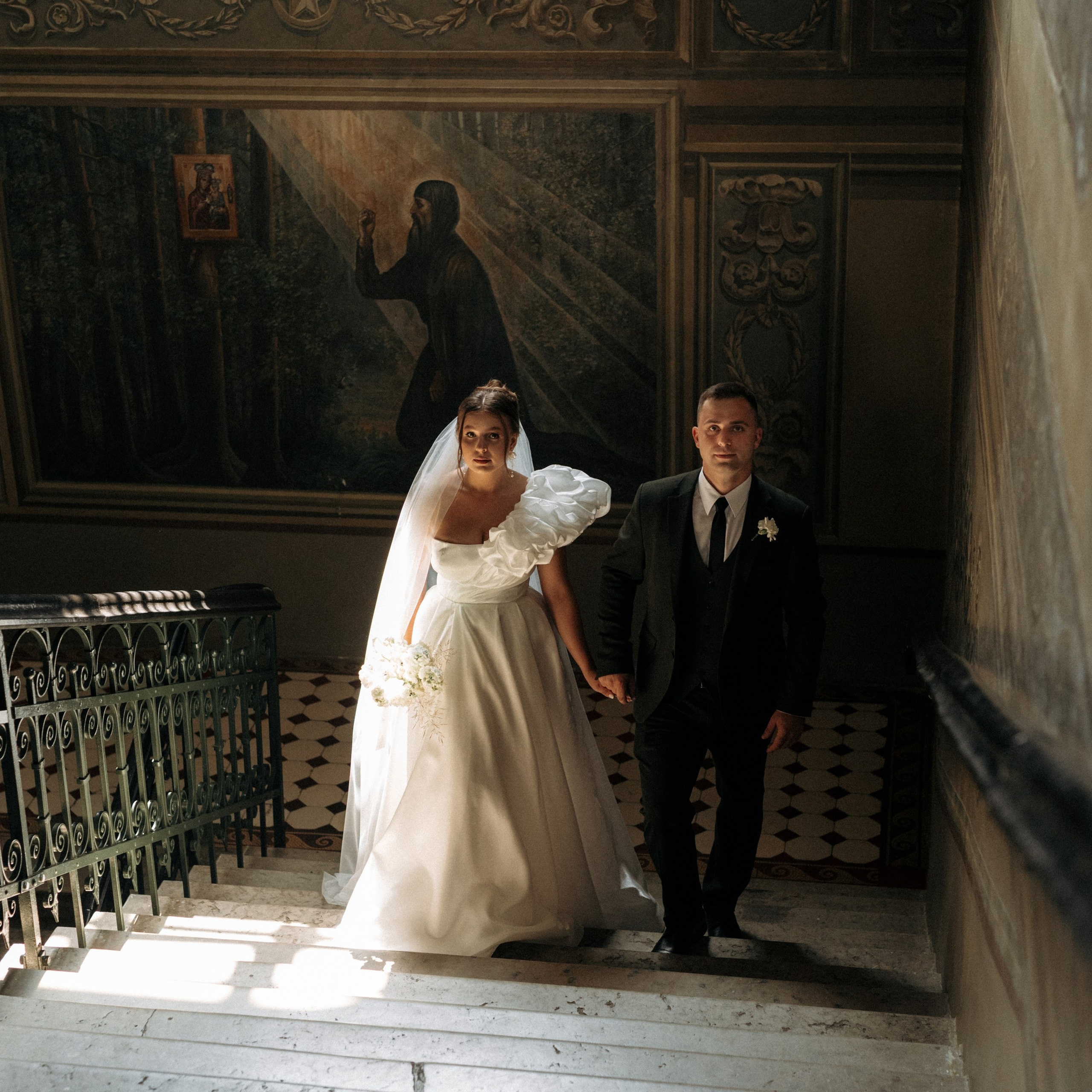 Анастасия и Антон. Венчание. Свадебная съемка в кафе Gussi