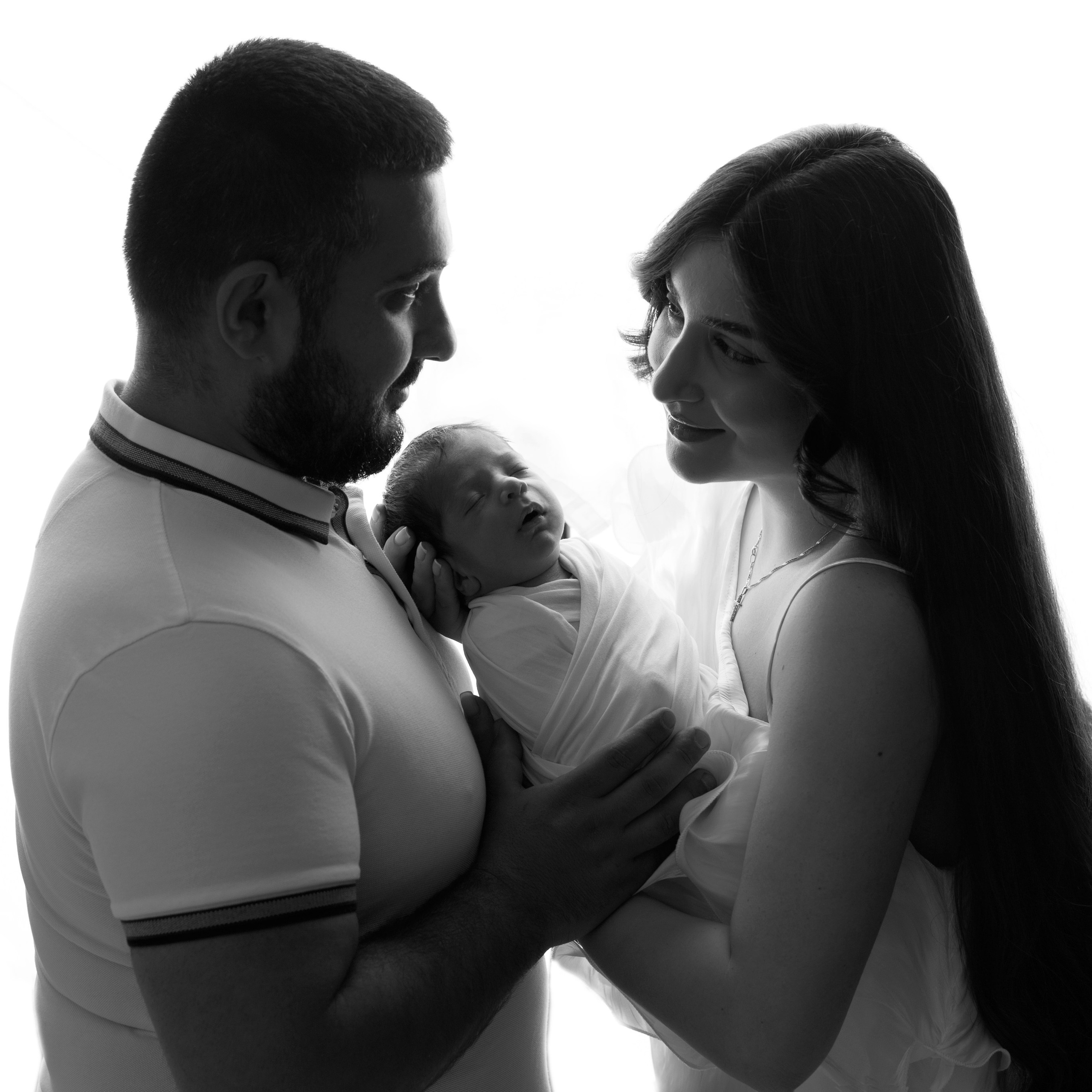 С родителями. Фотограф новорожденных Ольга Джарты