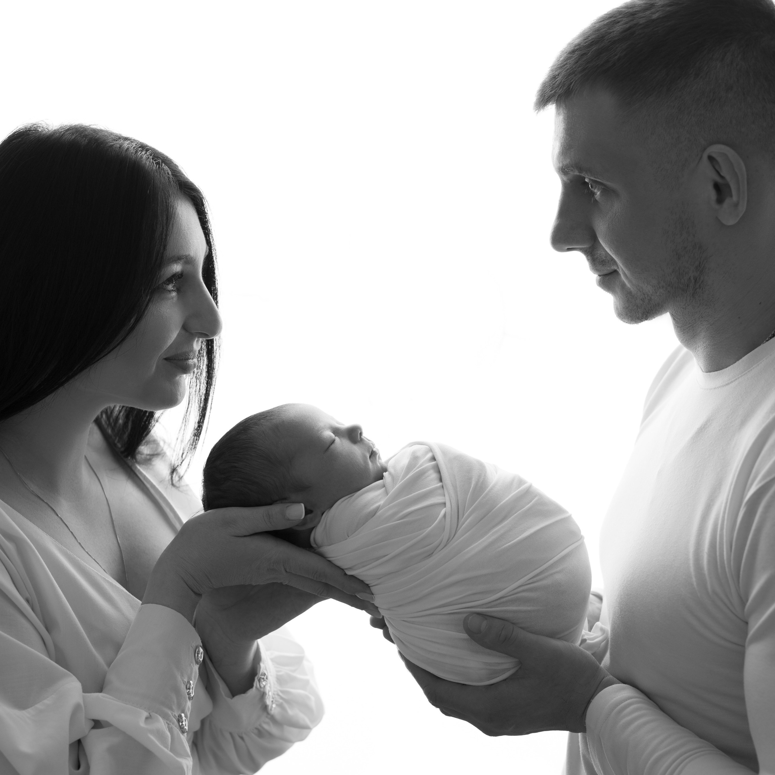 С родителями. Фотограф новорожденных Ольга Джарты