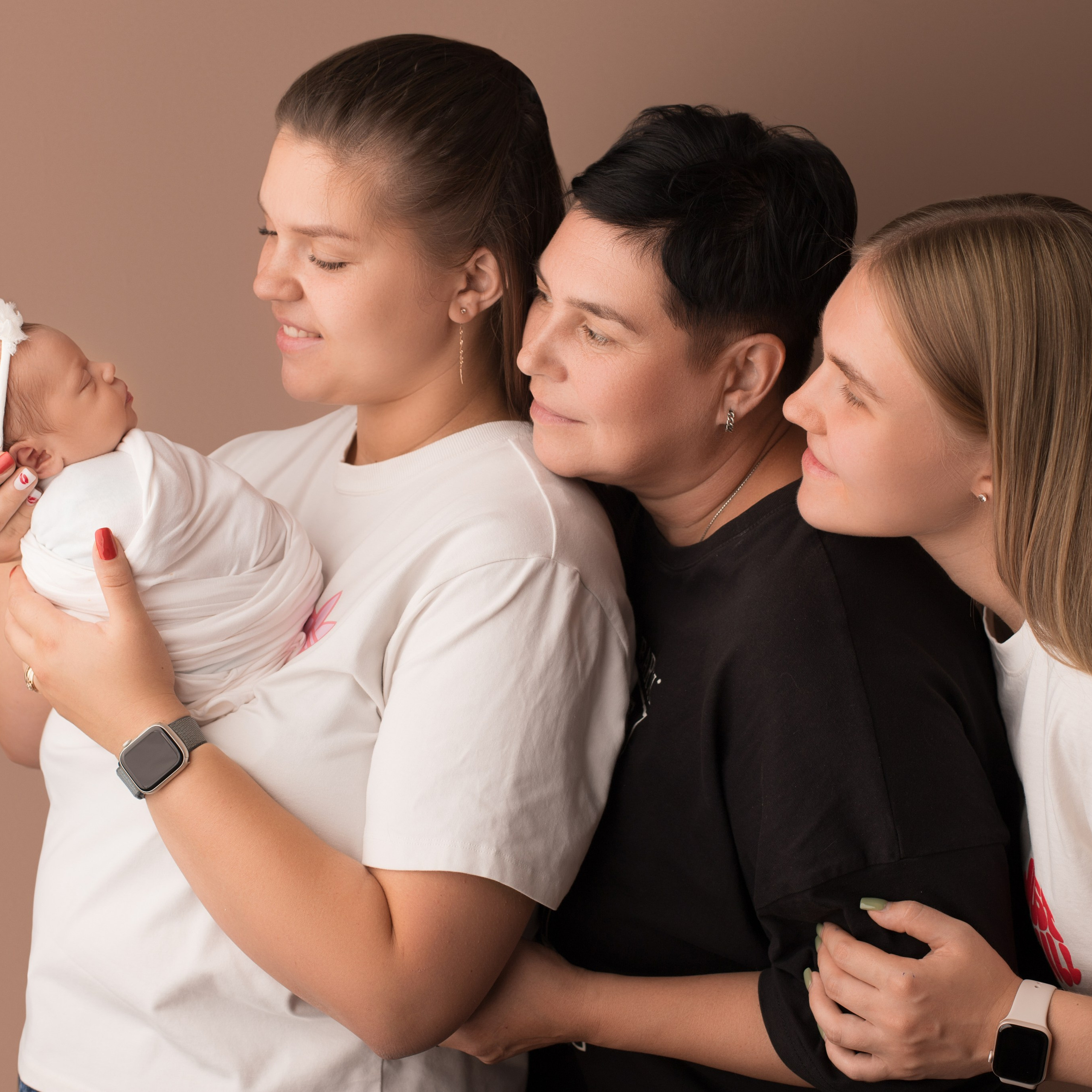 С родителями. Фотограф новорожденных Ольга Джарты