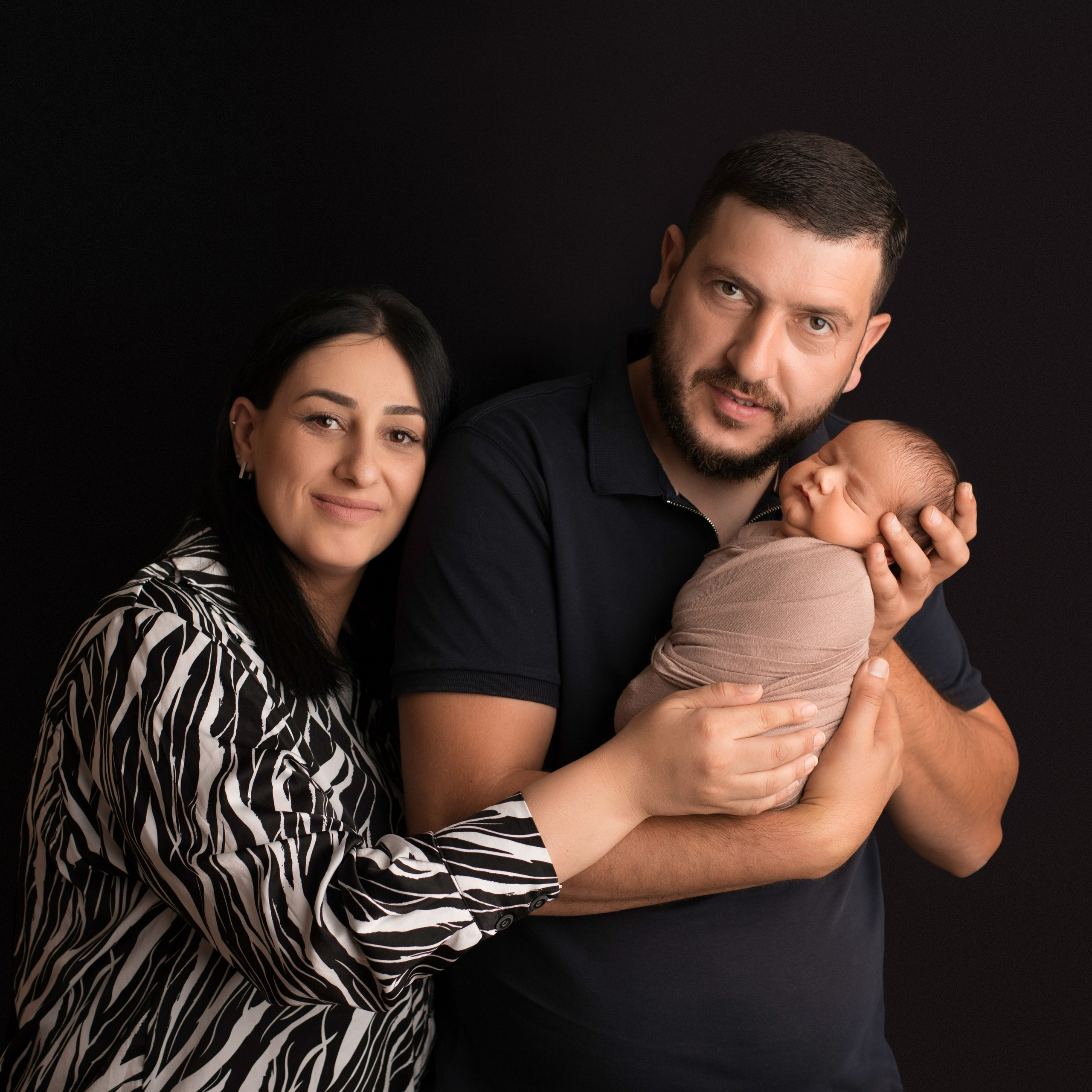 С родителями. Фотограф новорожденных Ольга Джарты