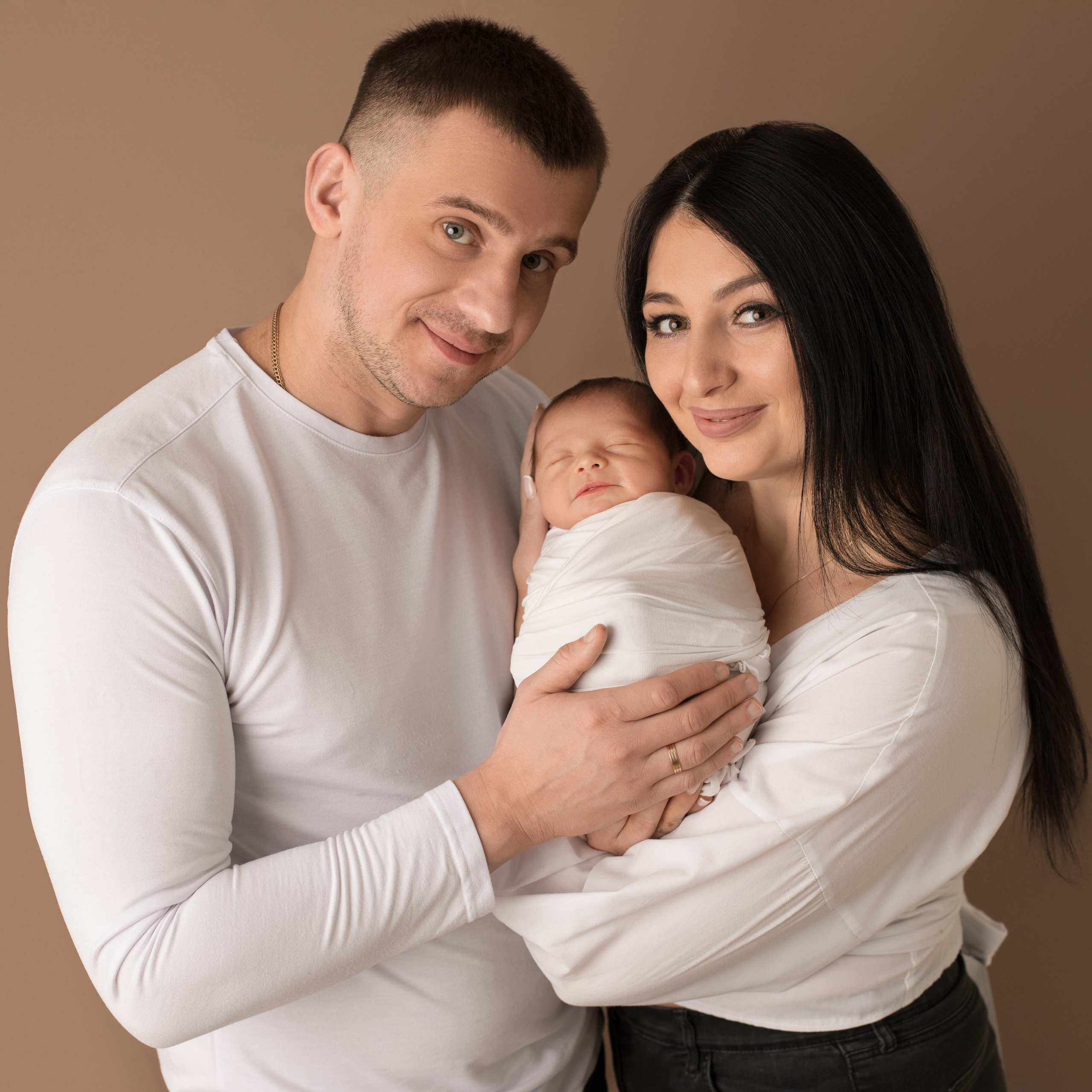 С родителями. Фотограф новорожденных Ольга Джарты