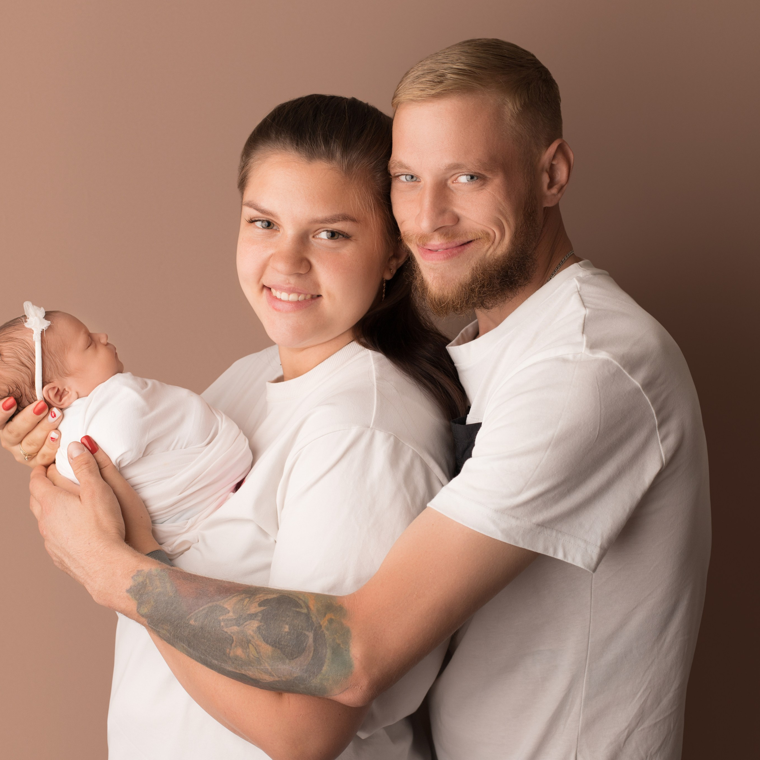 С родителями. Фотограф новорожденных Ольга Джарты