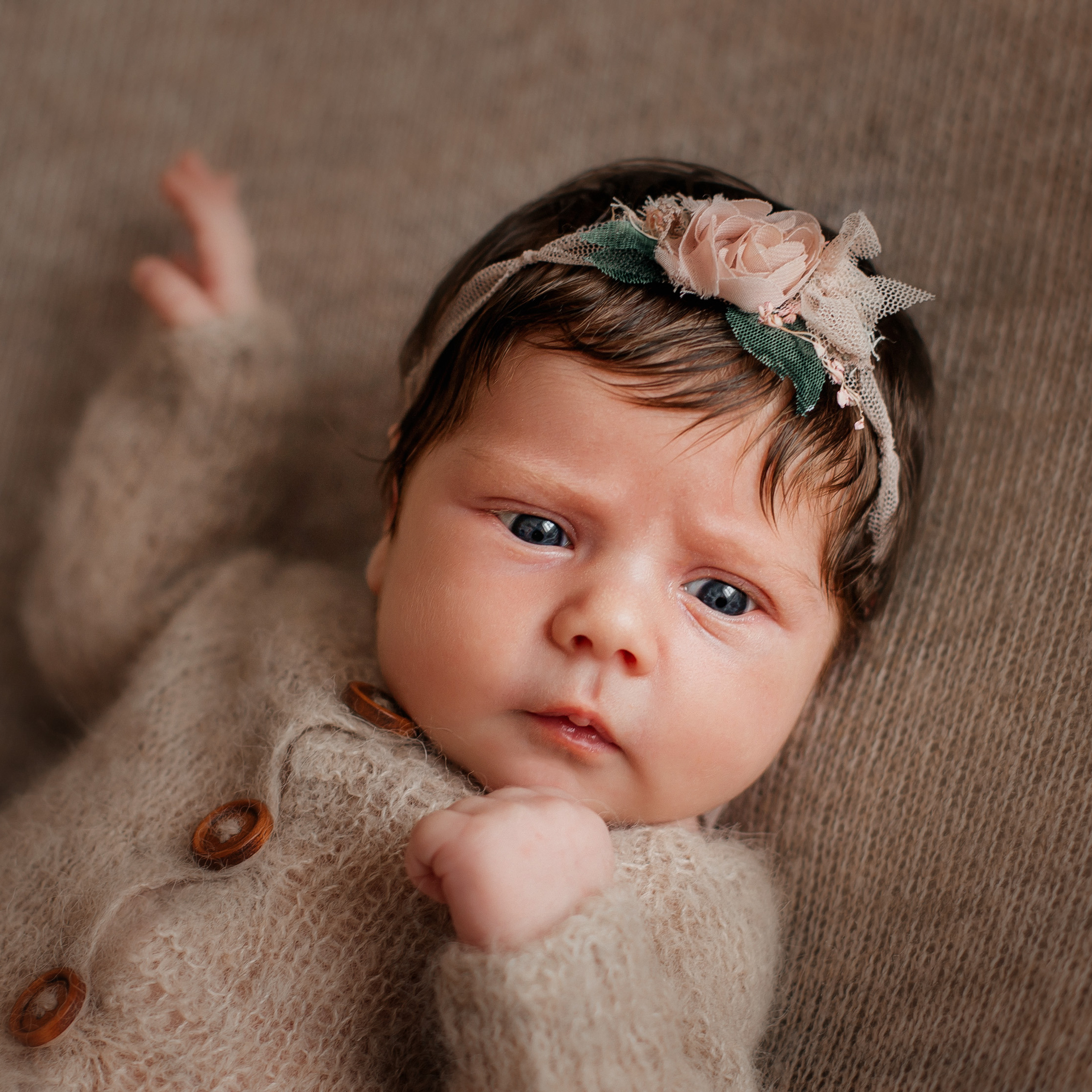 Кира. Чудесная девочка!. Фотограф новорожденных Ольга Джарты