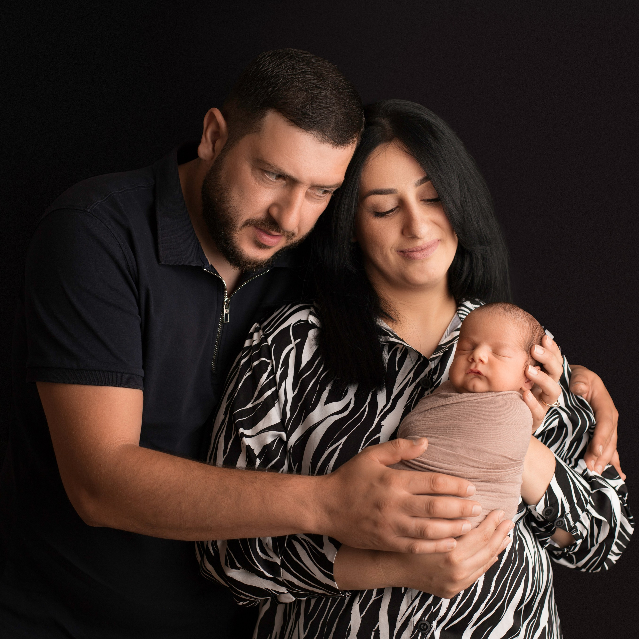 С родителями. Фотограф новорожденных Ольга Джарты