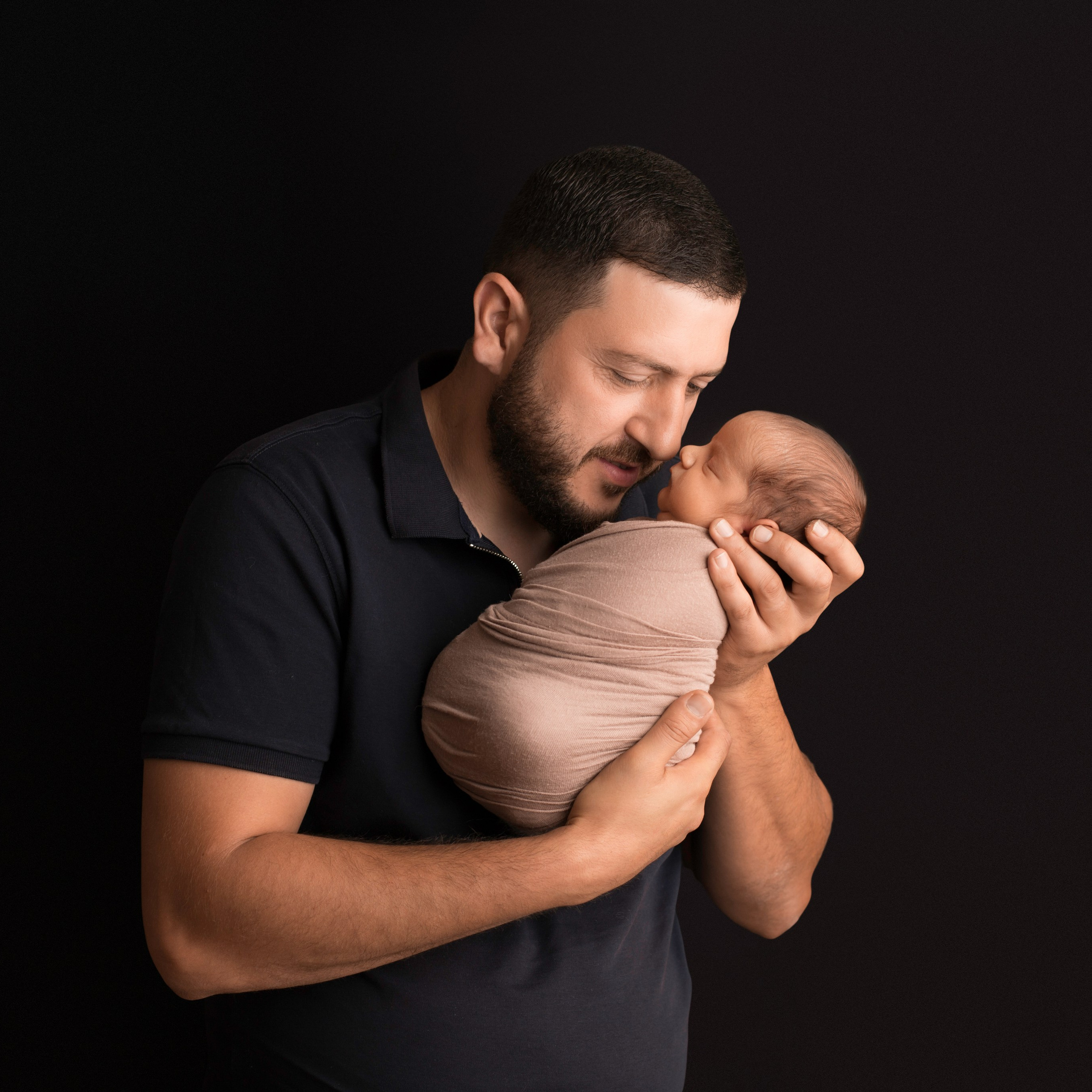 С родителями. Фотограф новорожденных Ольга Джарты