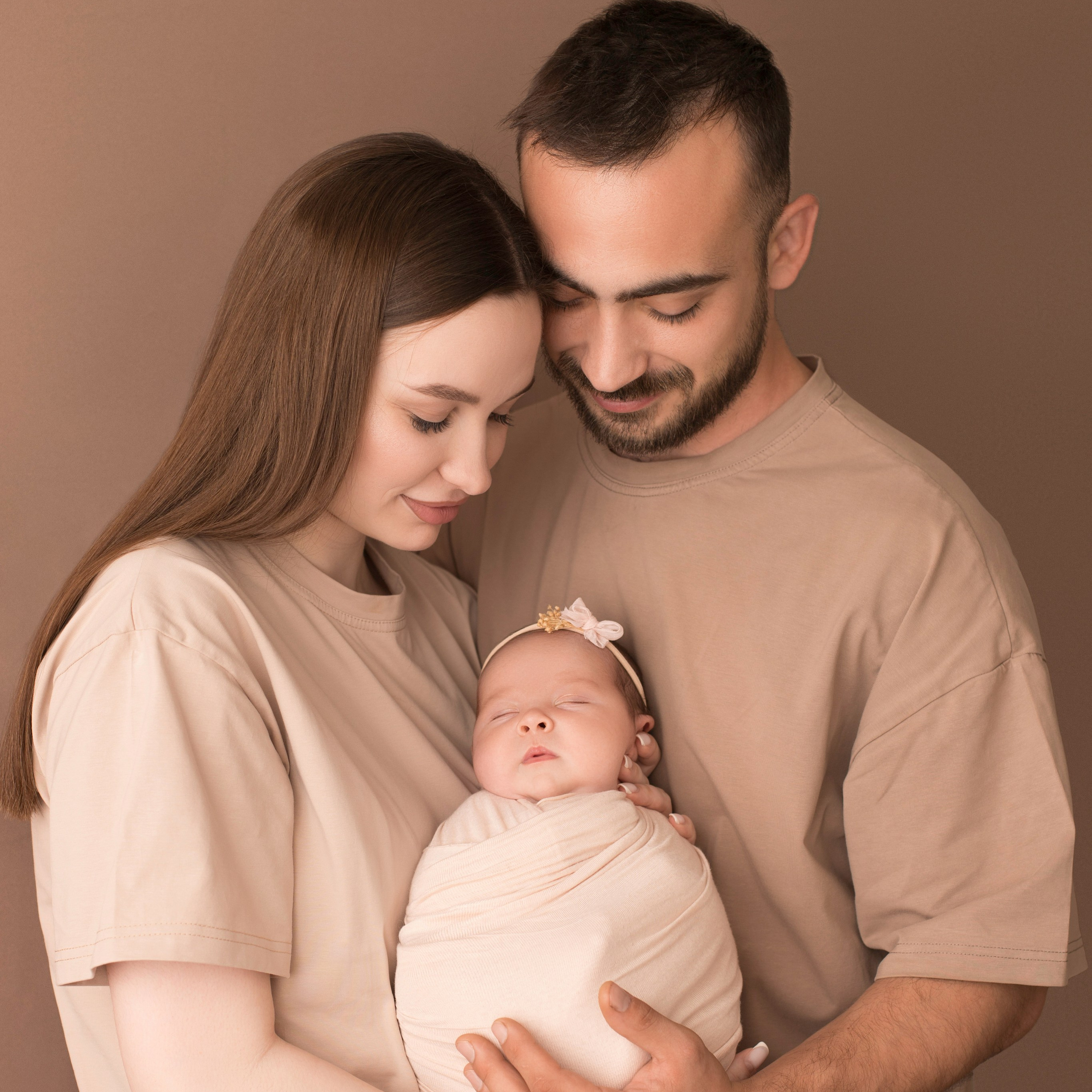 С родителями. Фотограф новорожденных Ольга Джарты