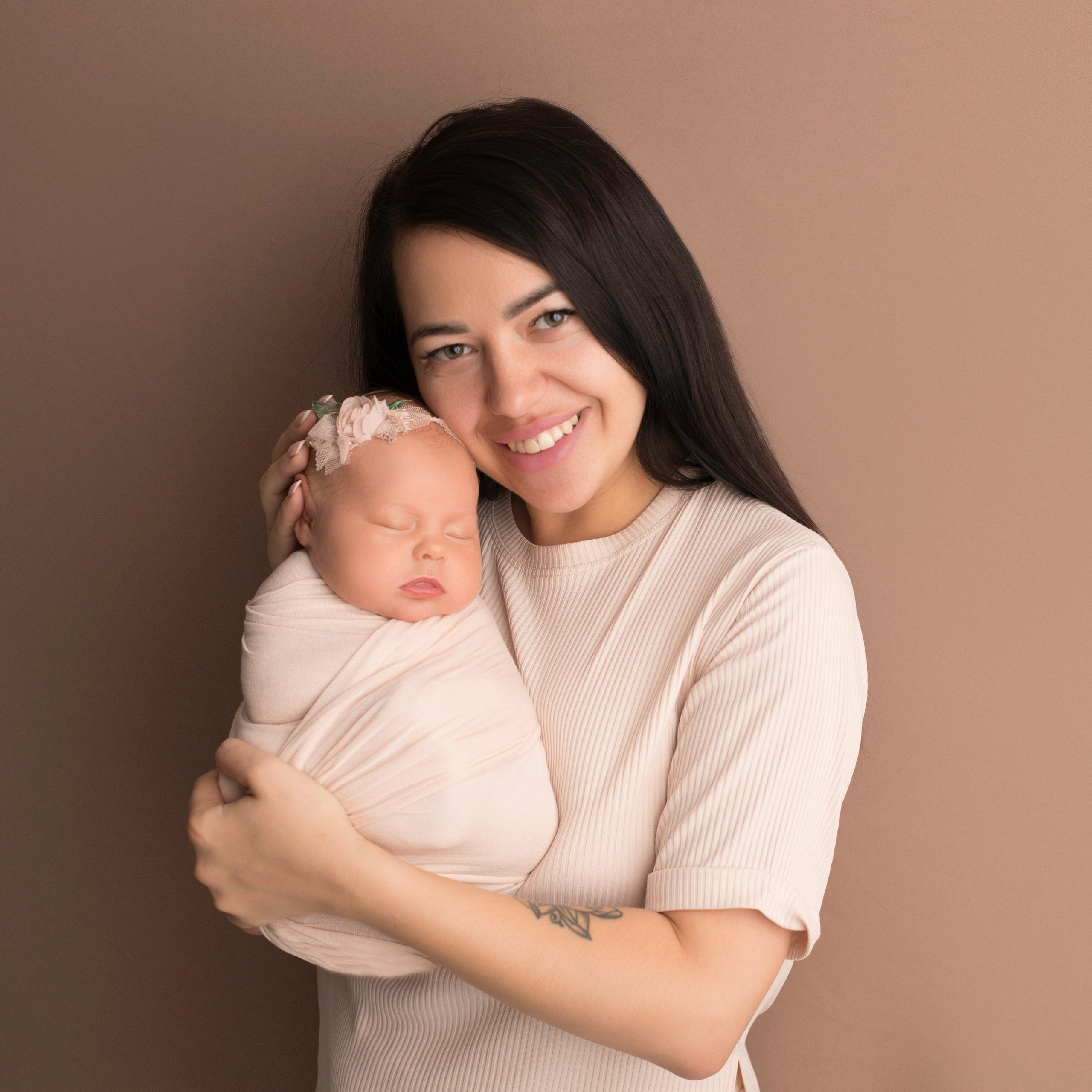 С родителями. Фотограф новорожденных Ольга Джарты