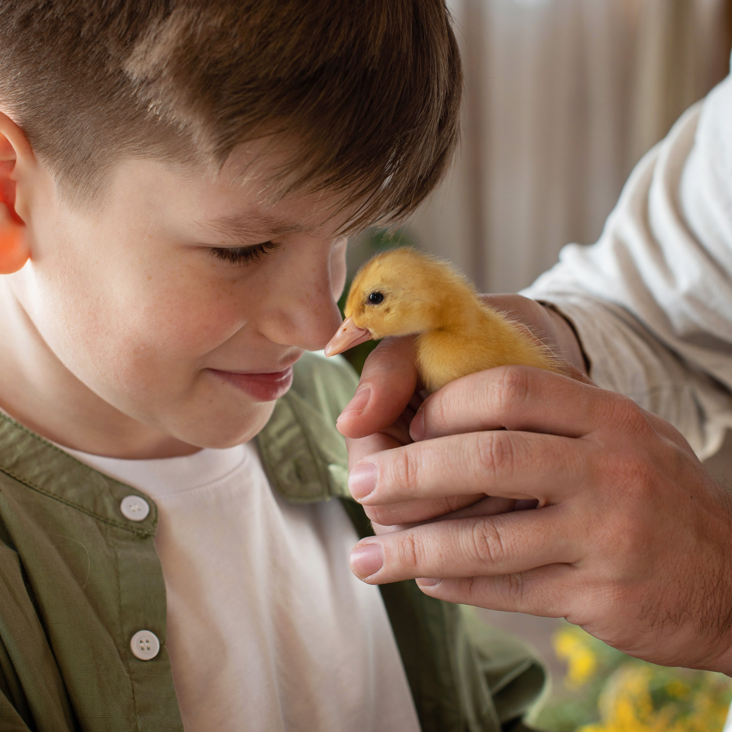 Уютная семейная съёмка в студии