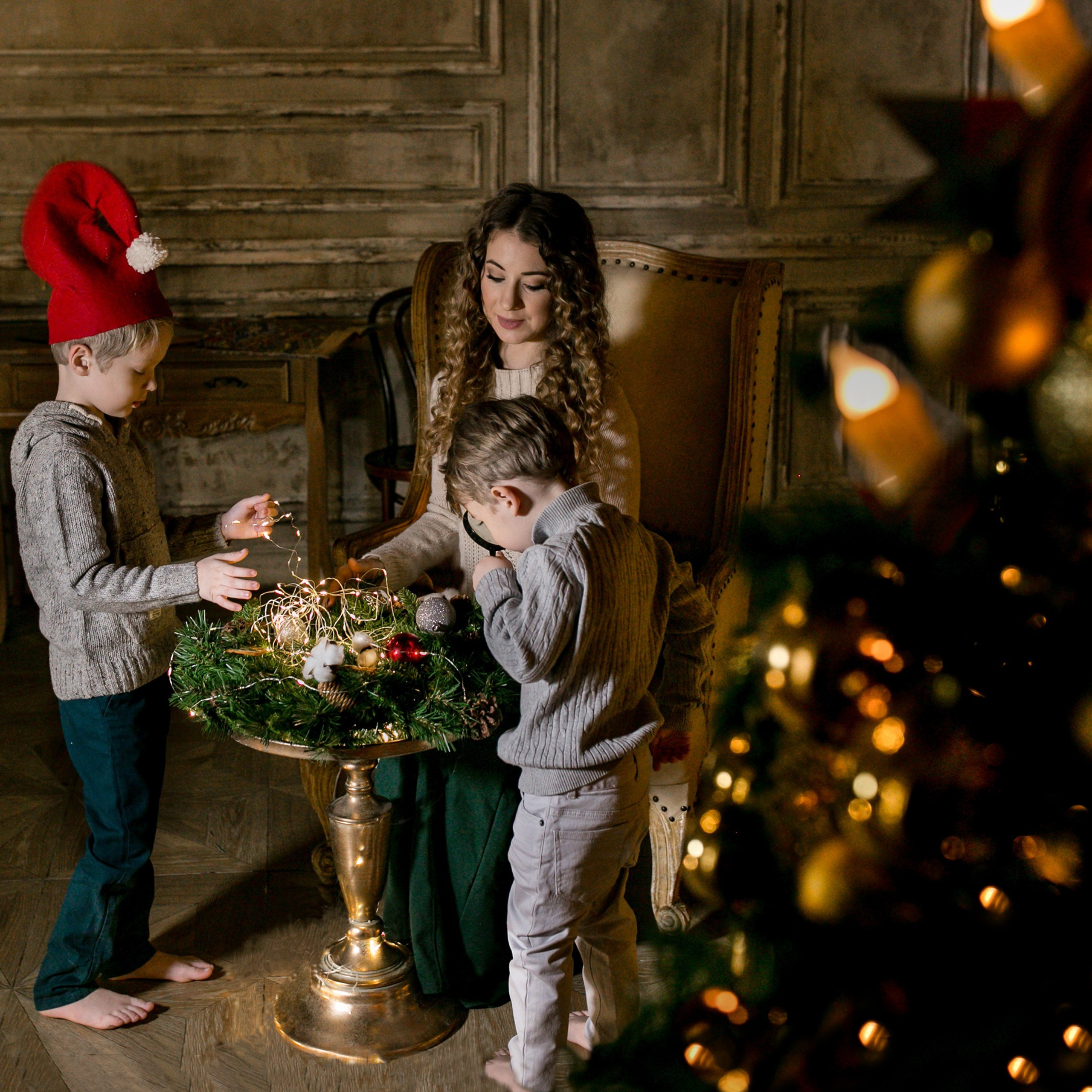 Новогодние фотосессии в студии и дома