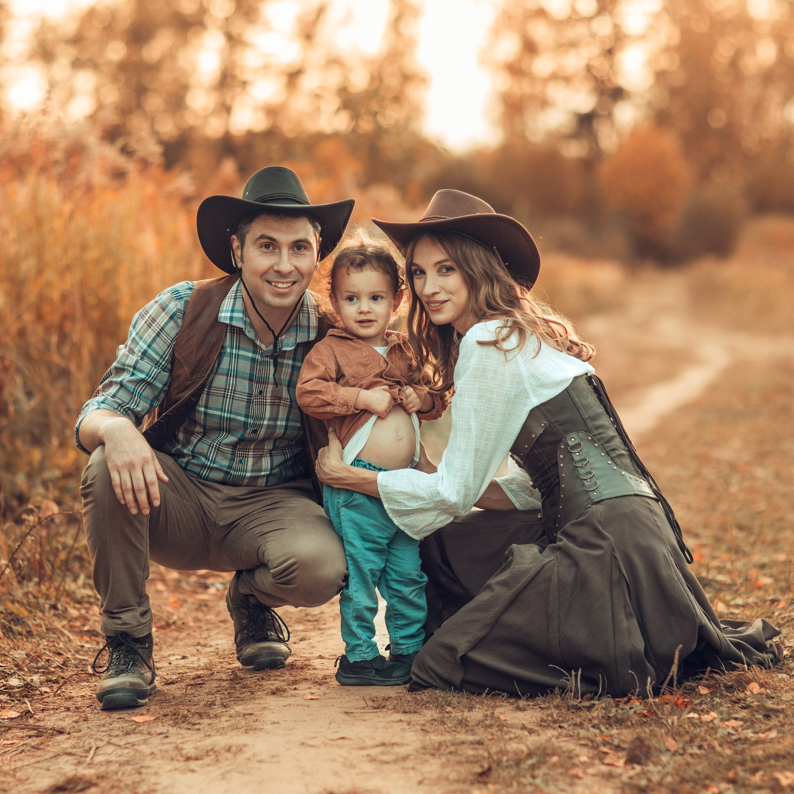 В поле с лошадьми