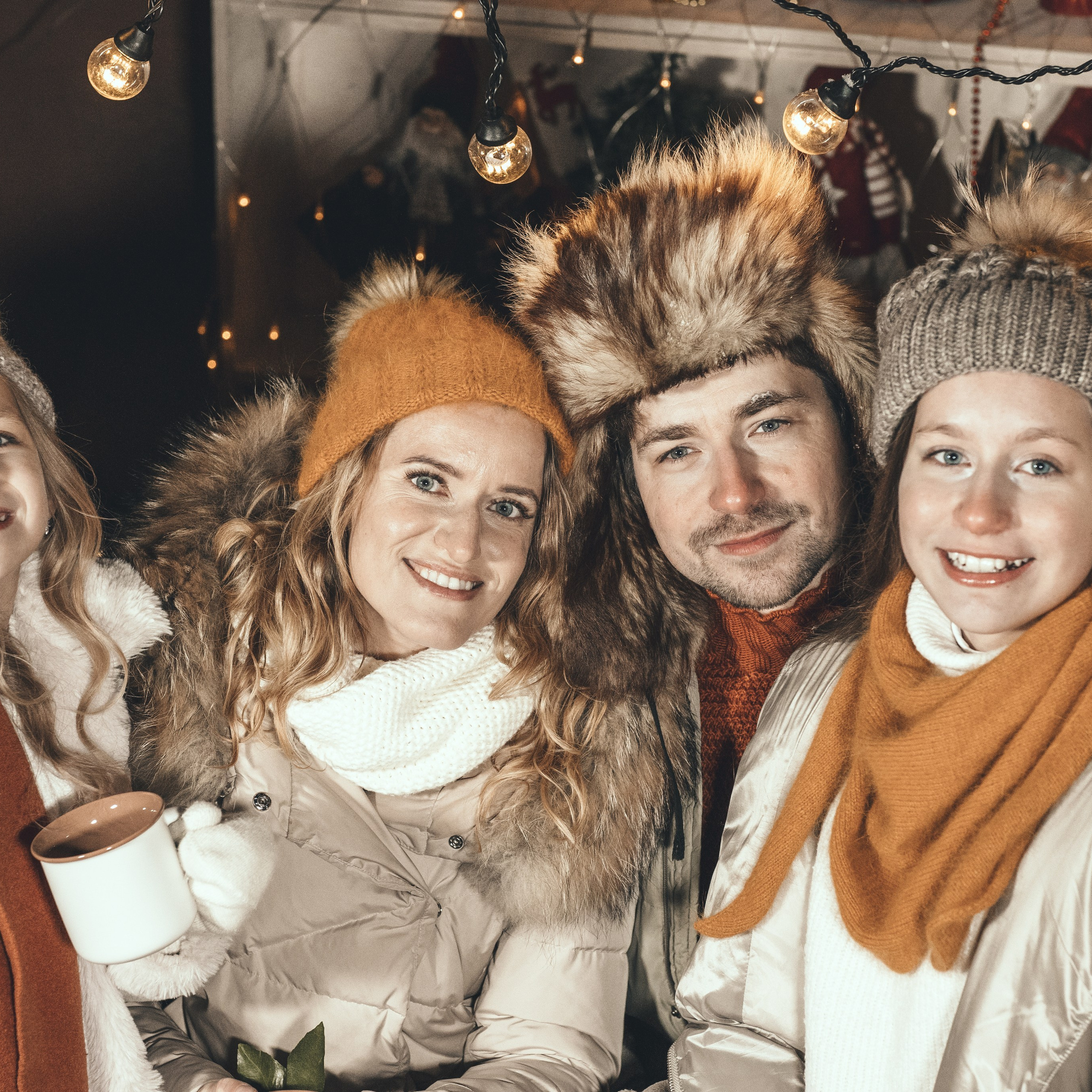 Новогодняя семейная уличная фотосессия