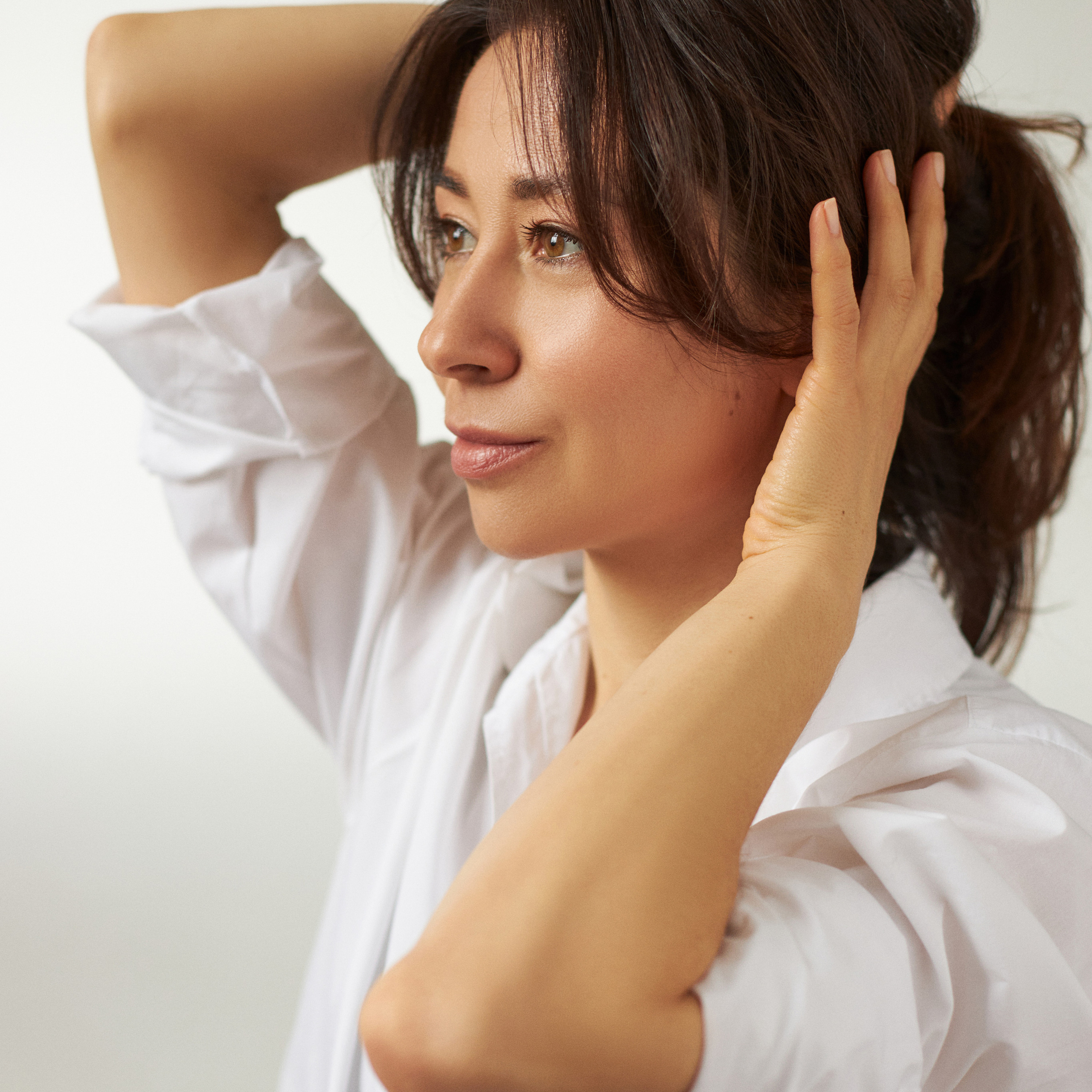 Yoga trainer Olga. Fashion and content photographer Anna Pavlova