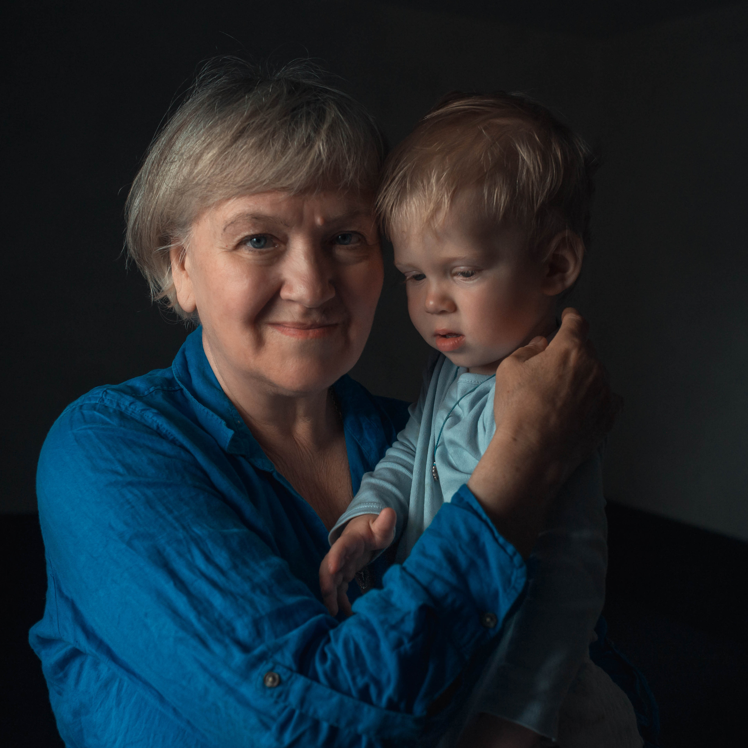 Бабушка и внук