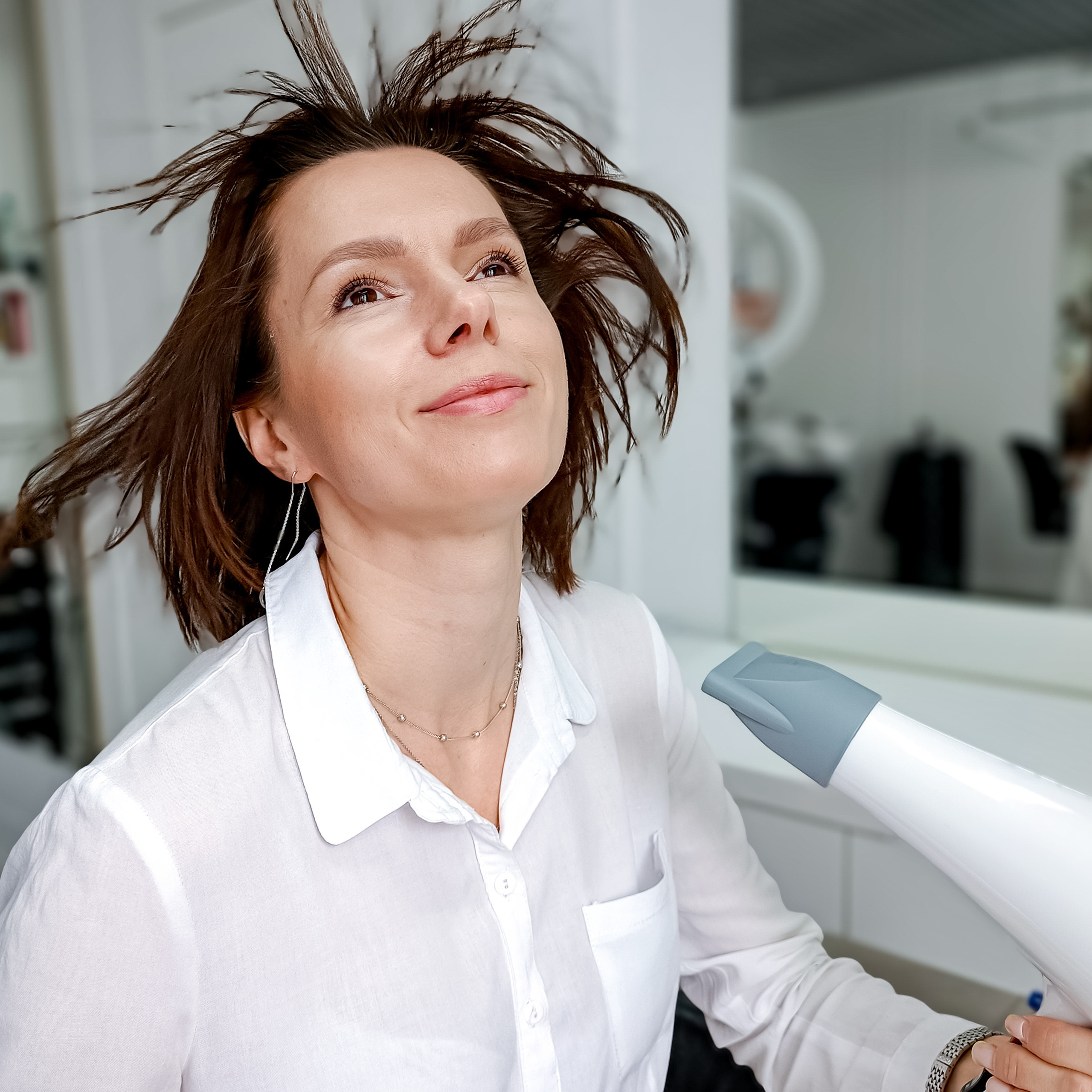 В салоне у парикмахера