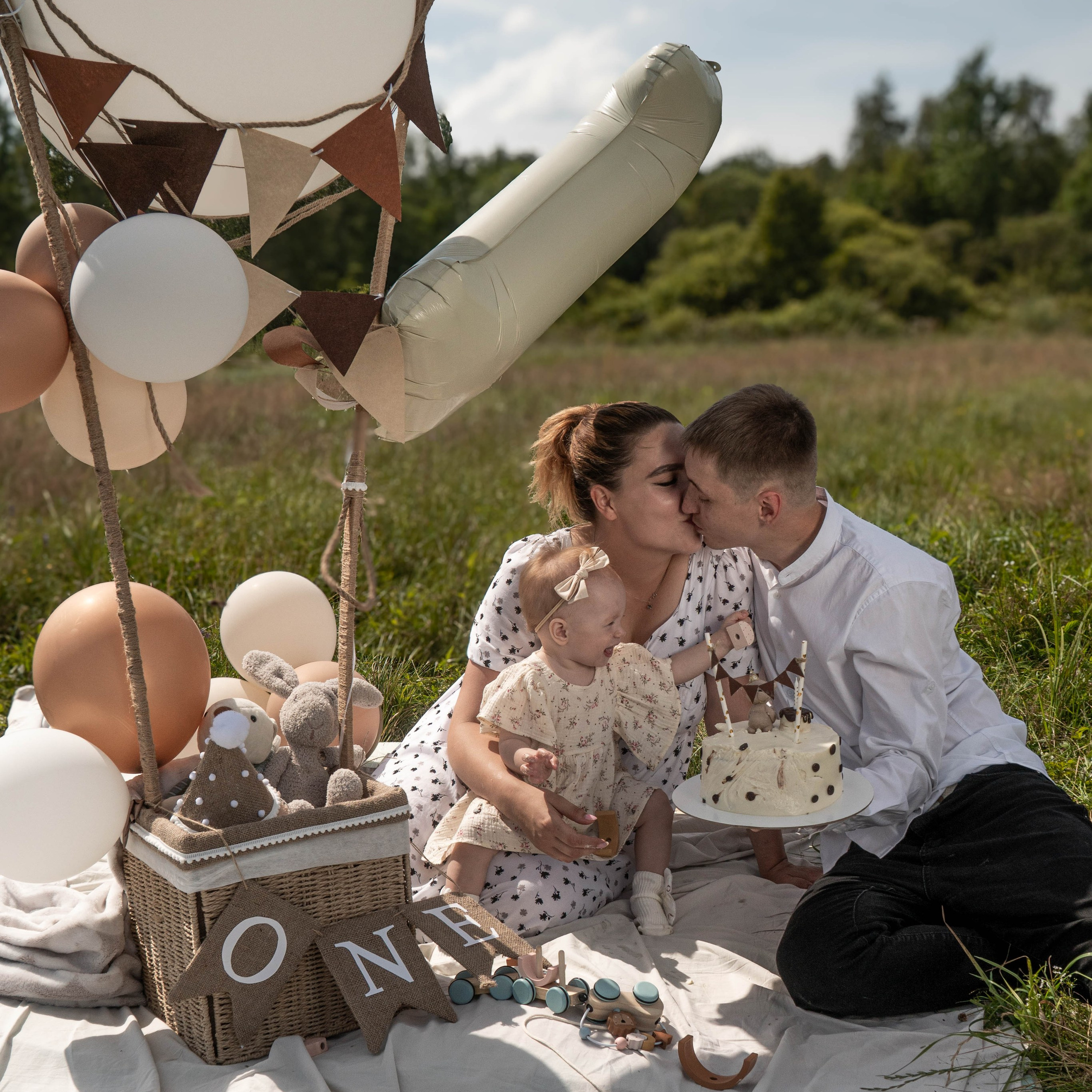 На воздушном шаре