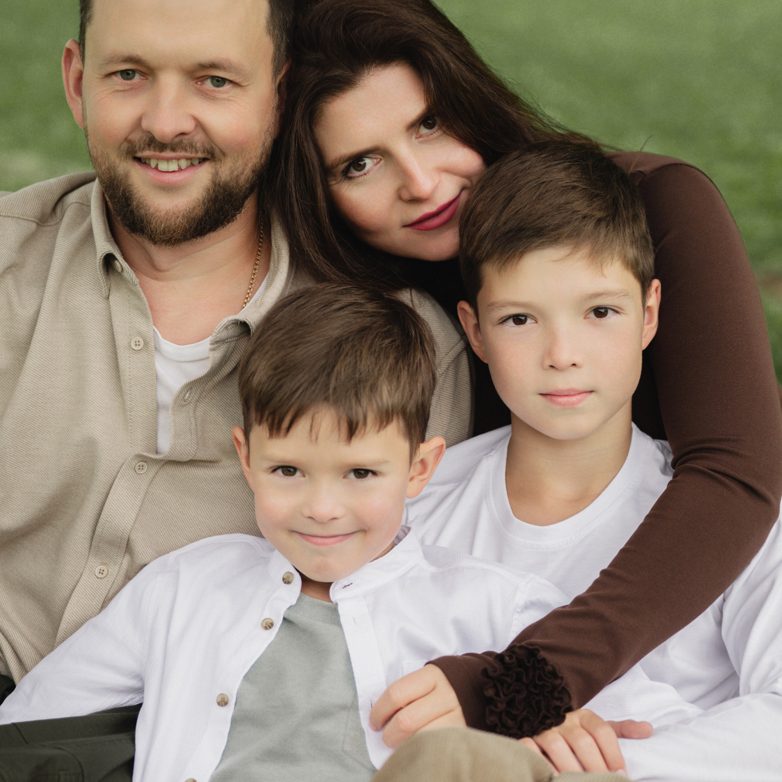 Светлана и Олег с сыновьями