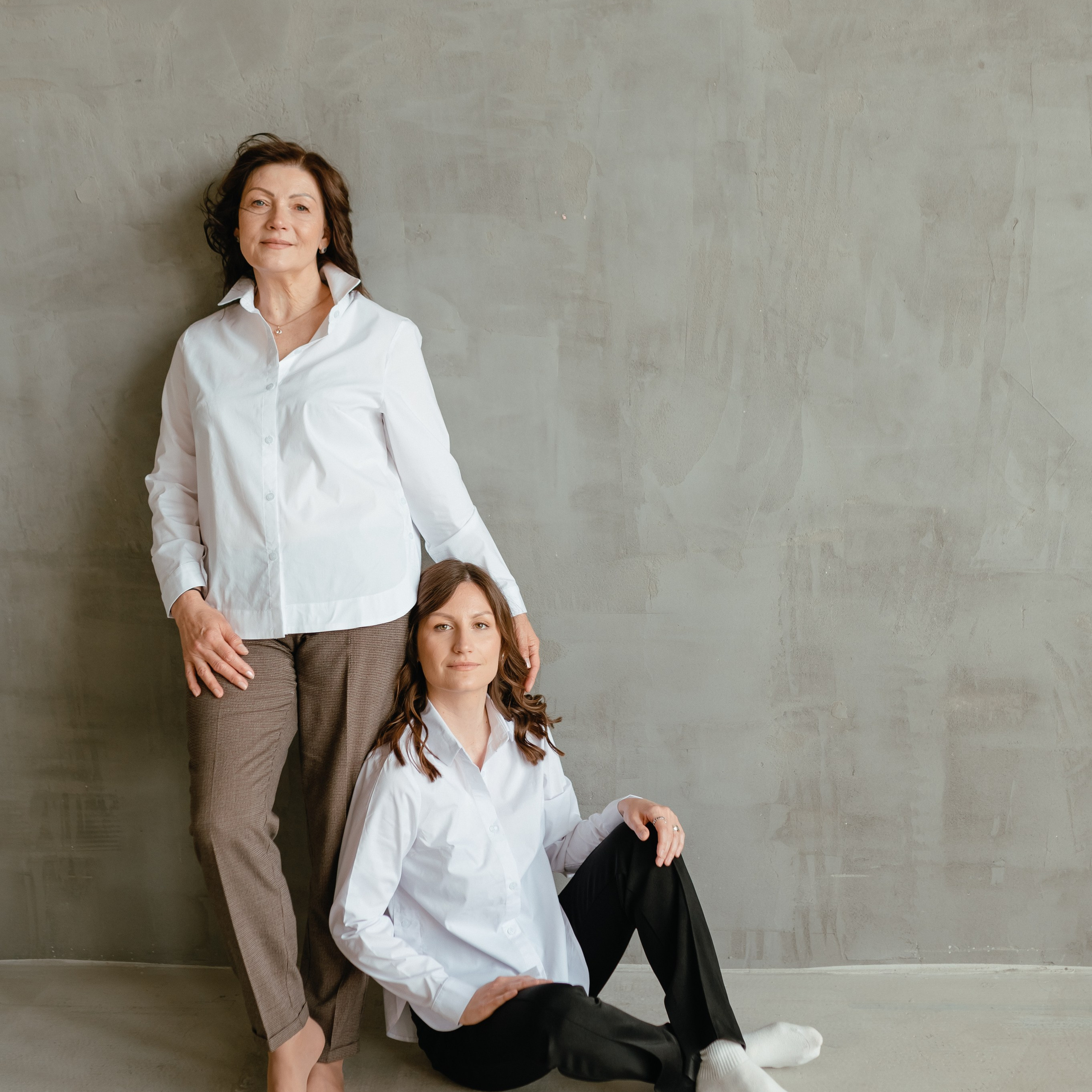 Полина с мамой