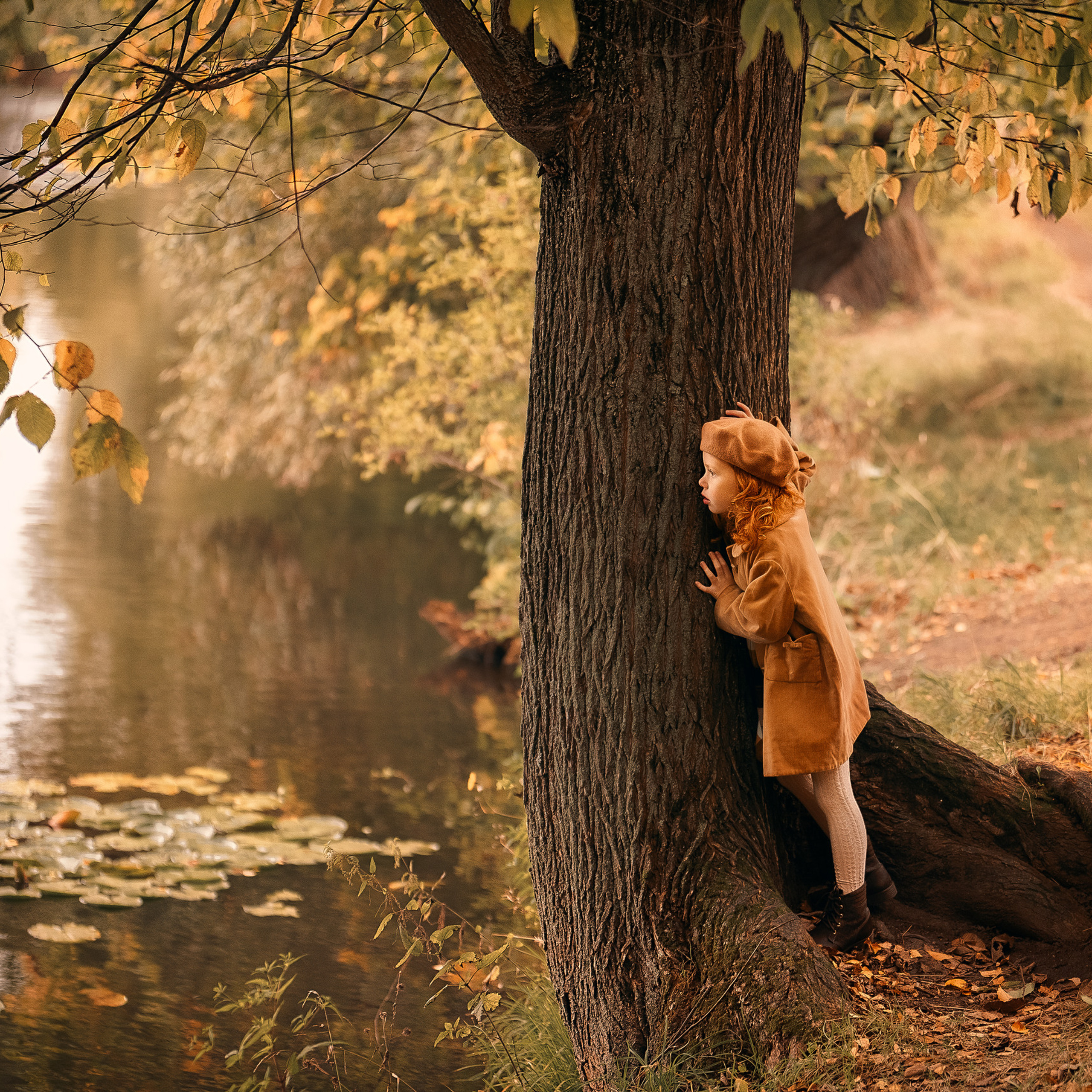 Девочка-осень. Прогулка по Ясной Поляне