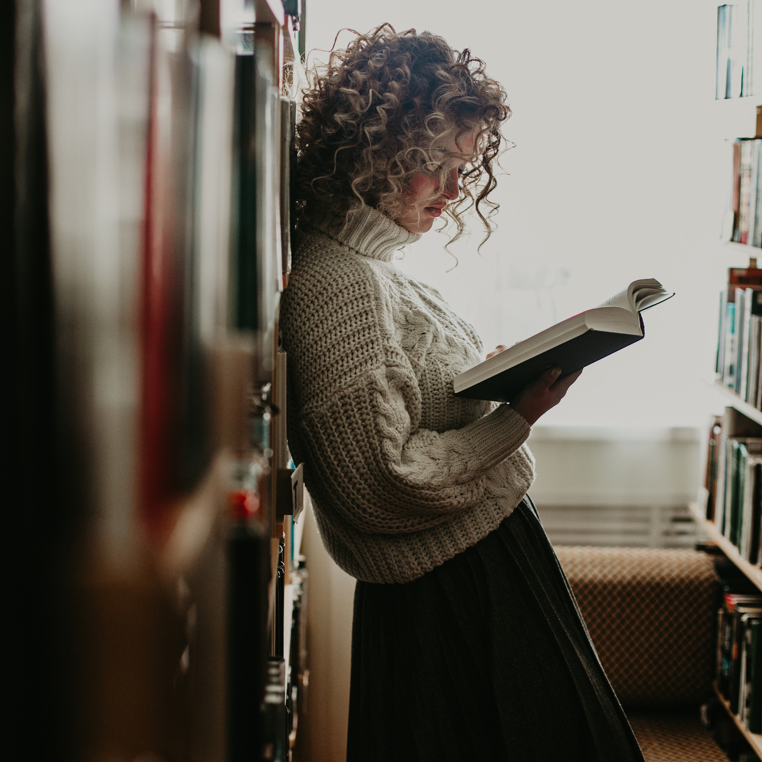 Love story in library