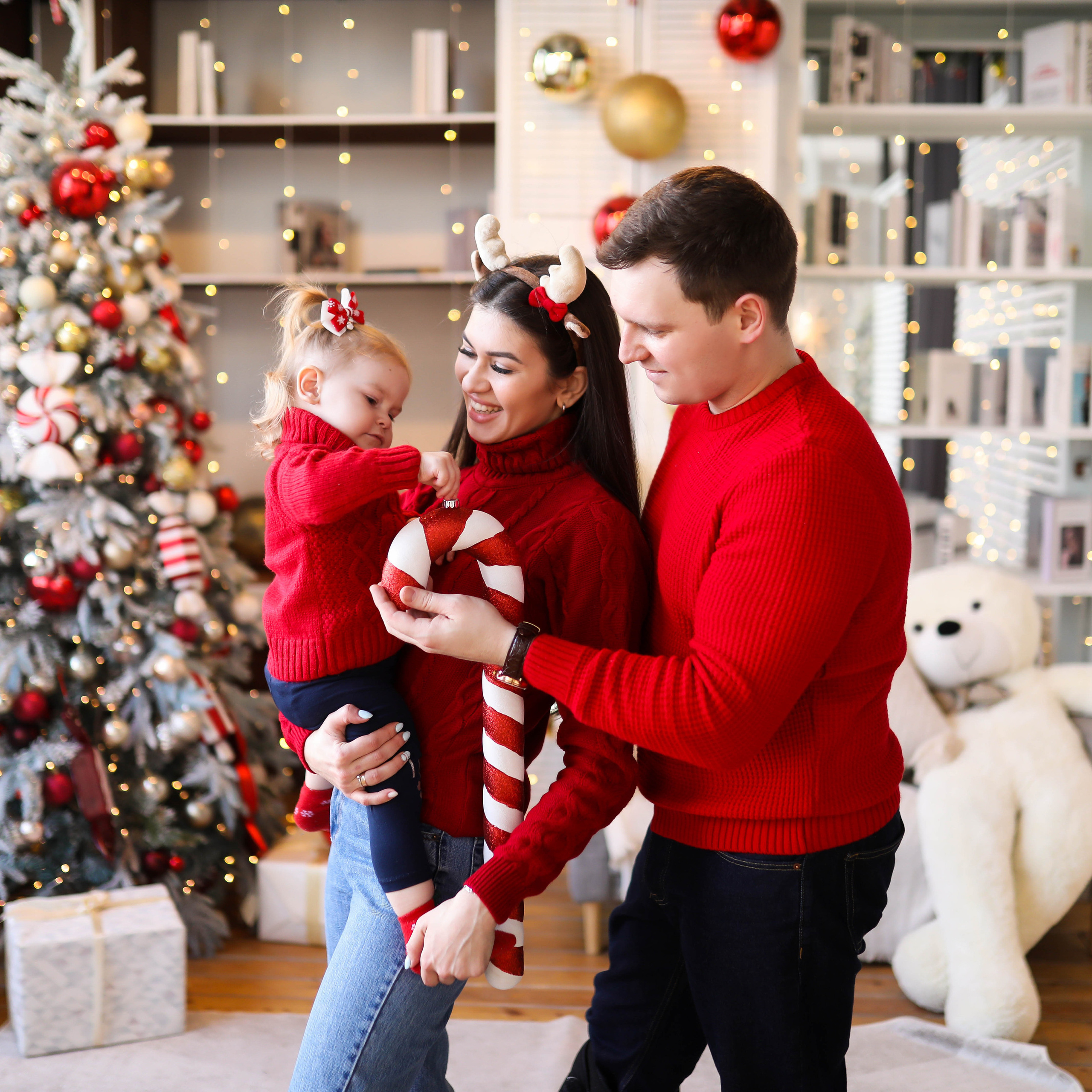 Семейная съёмка в зале лофт