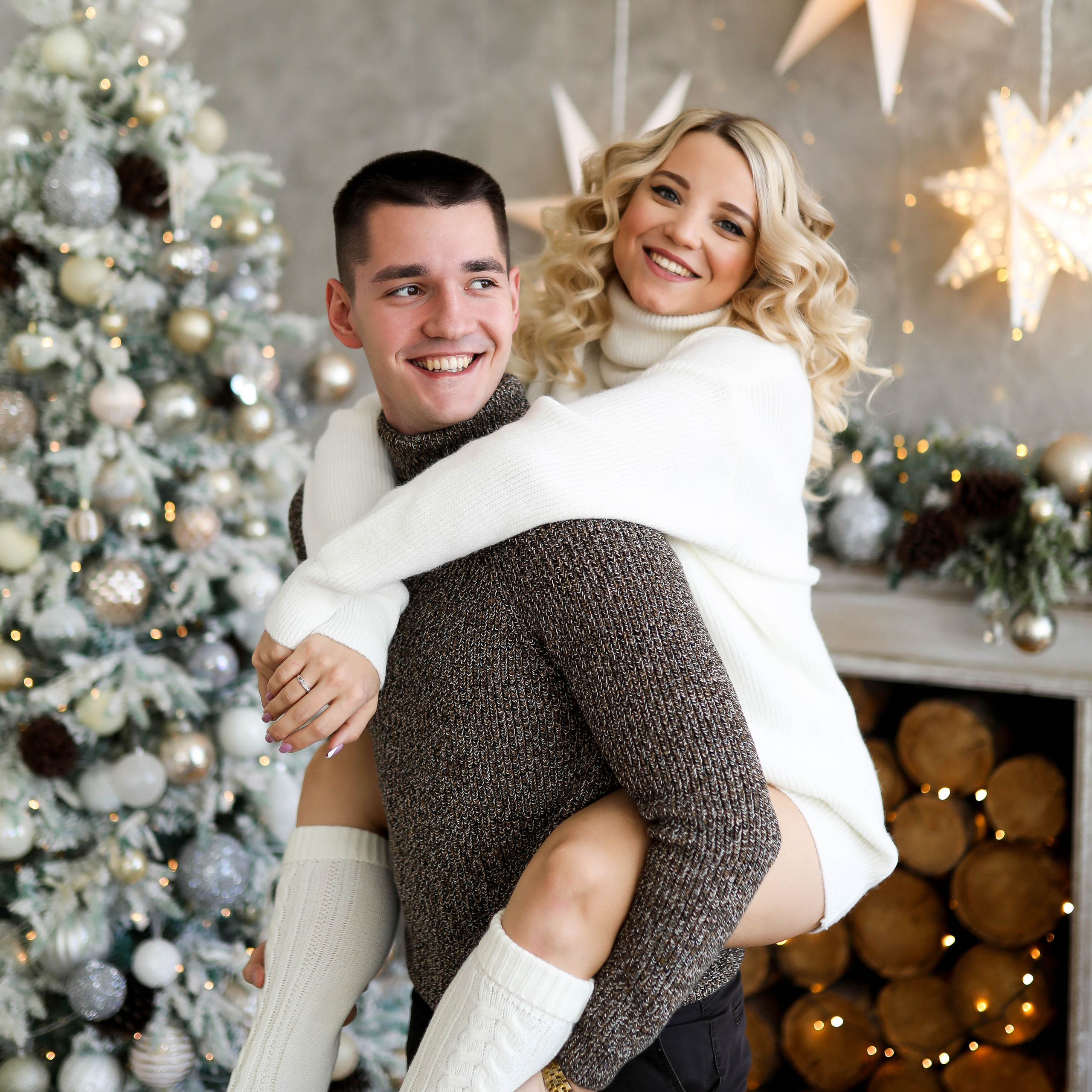 Новогоднее Love Story Саша и Настя