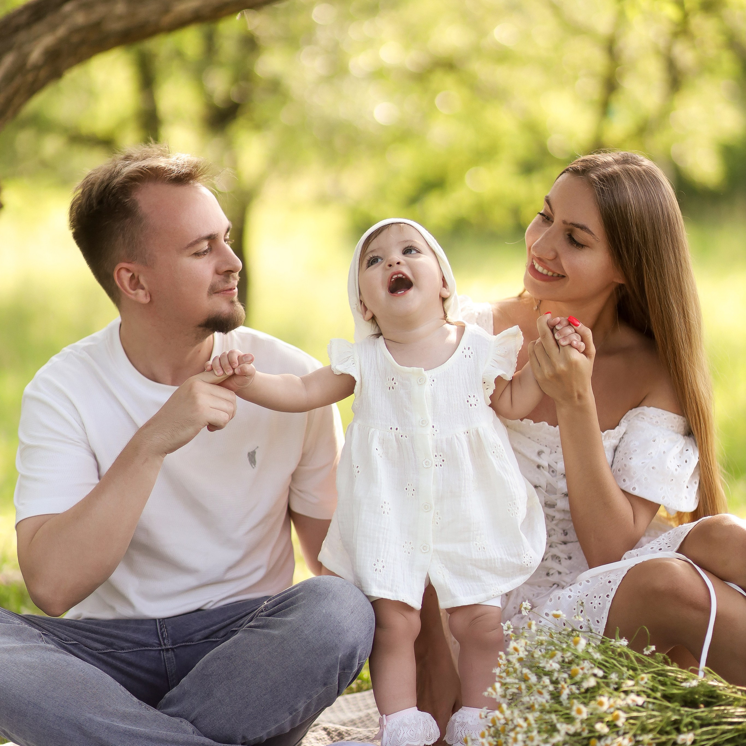Семейная съёмка в поле