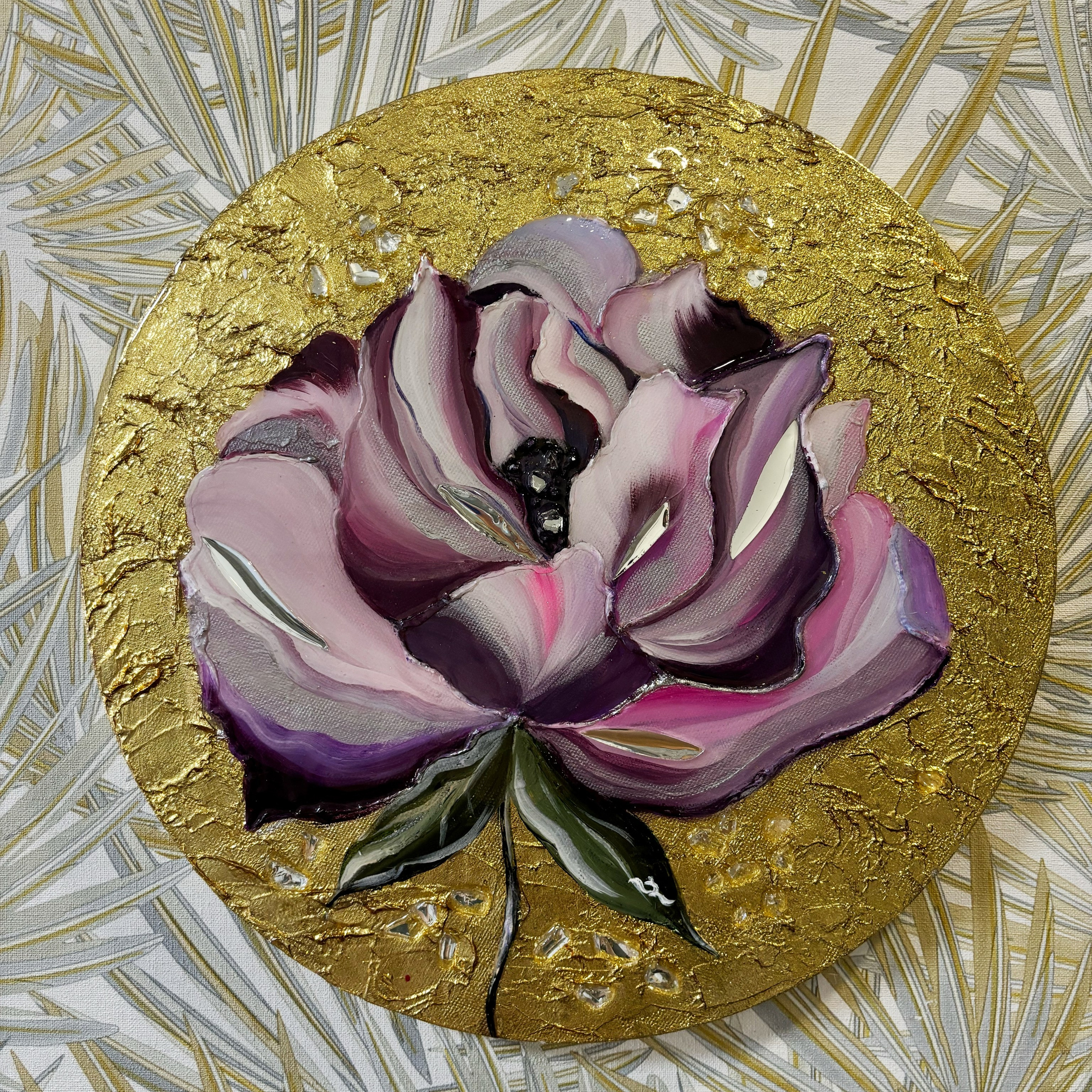 Картина «Пион» 40×40