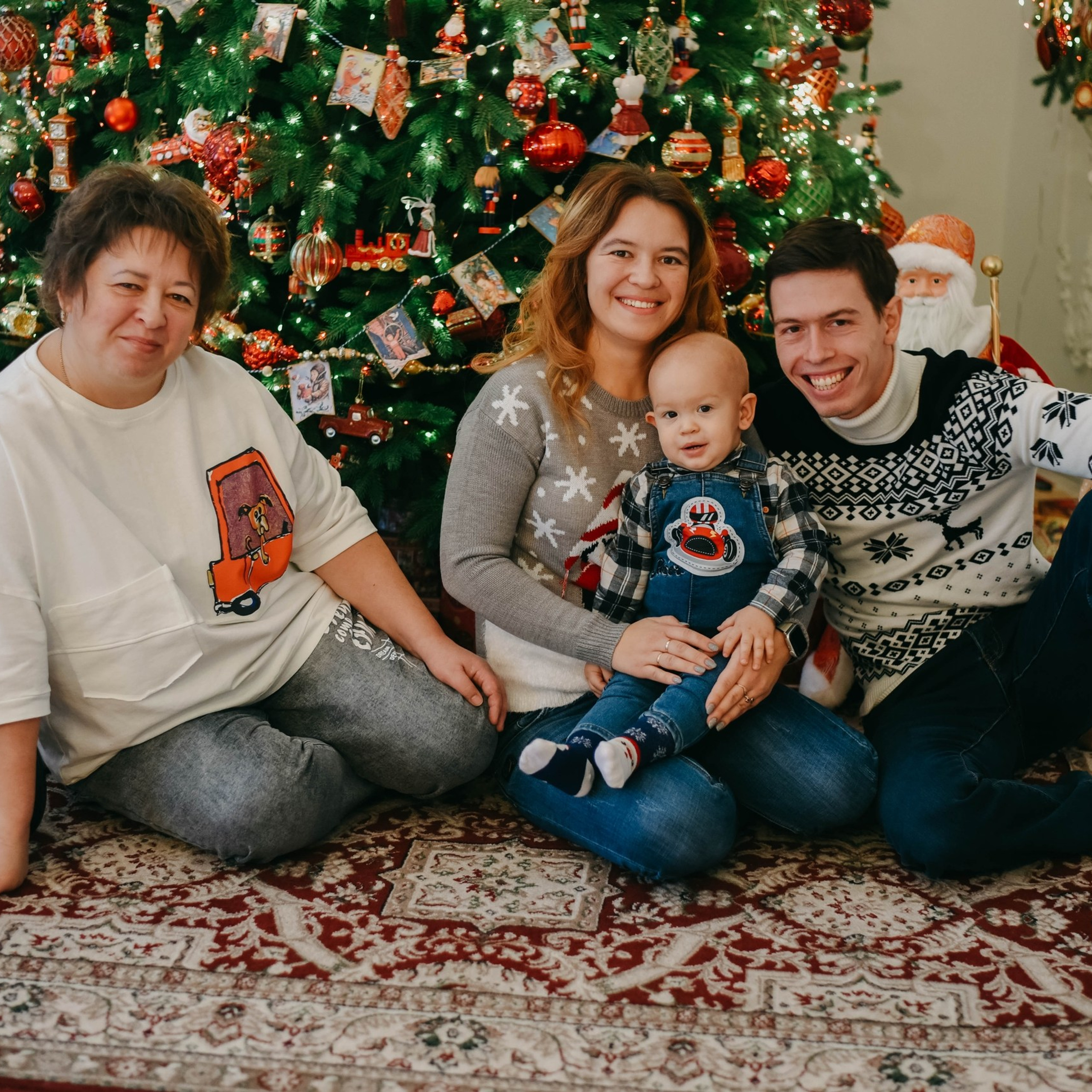 Галина с семьёй