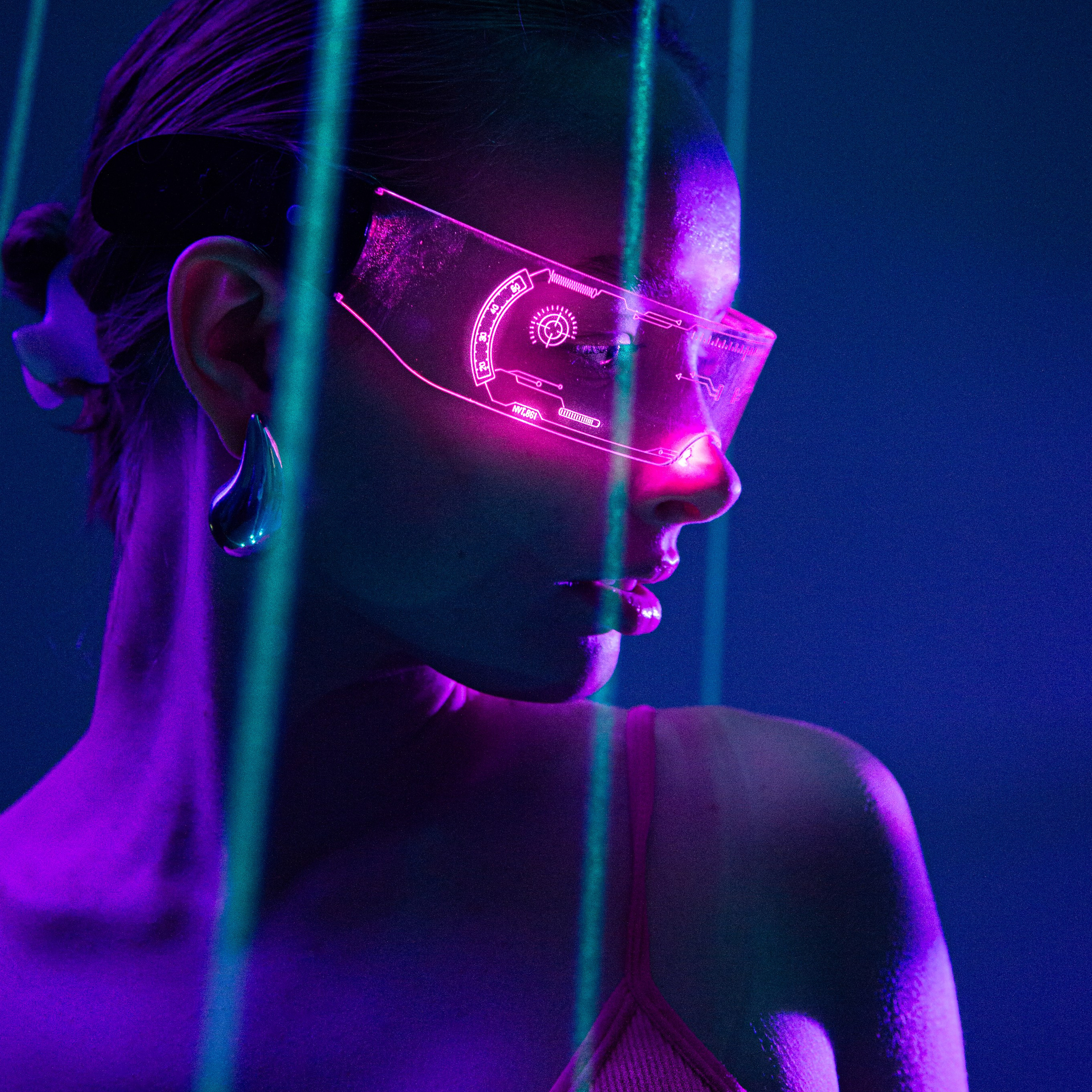 Съемка с лазером