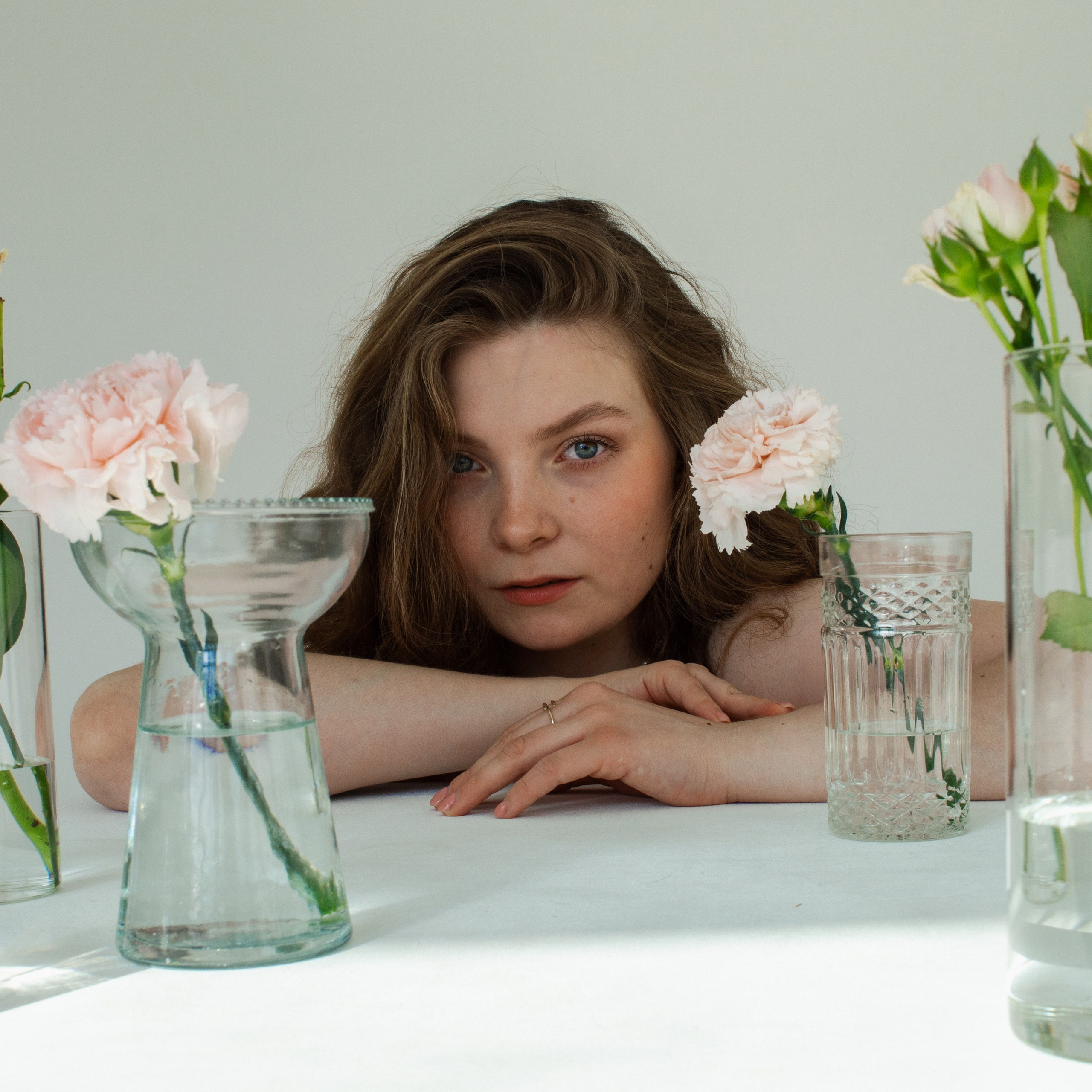 Весенняя съемка с цветами