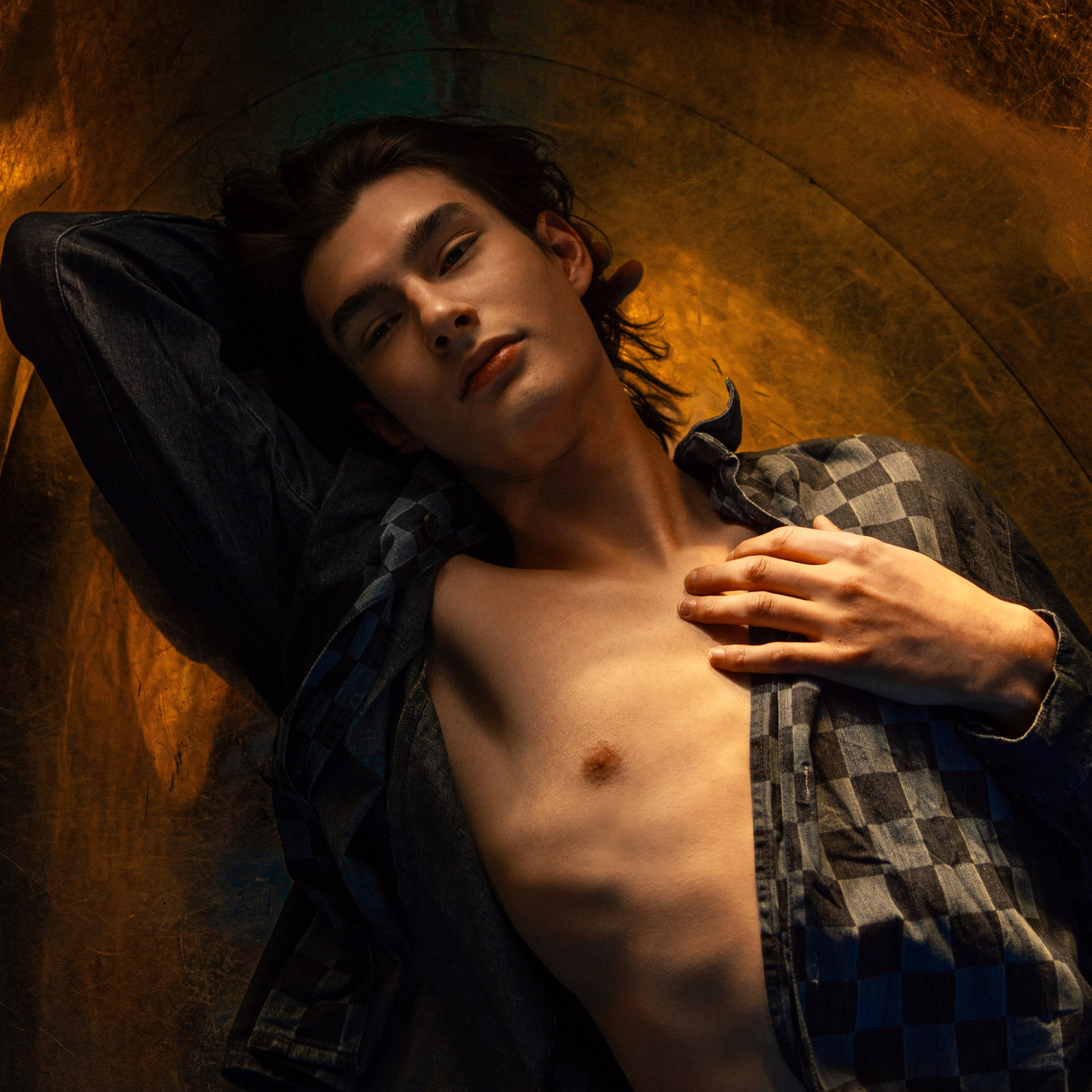 Творческая мужская съемка