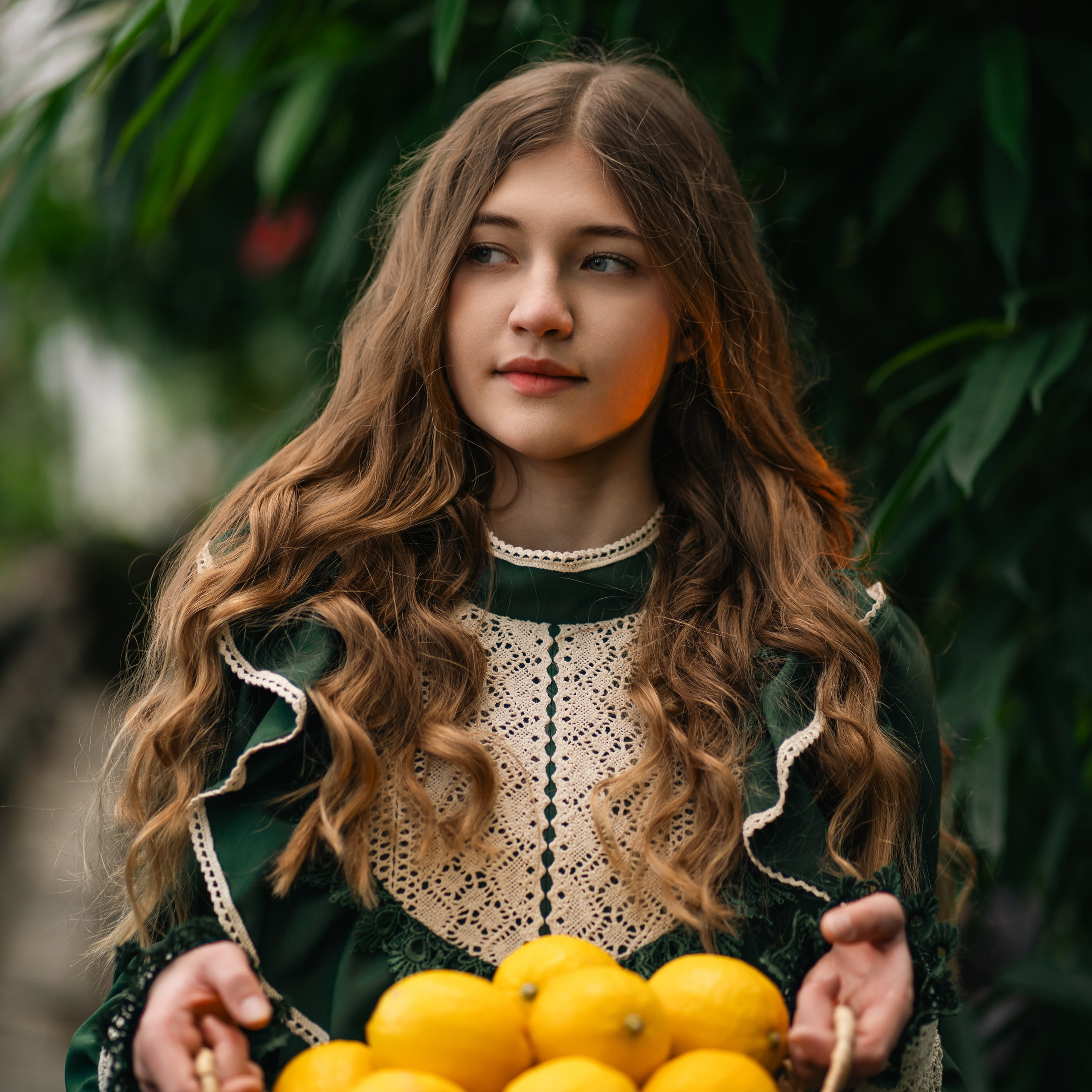 В оранжерее