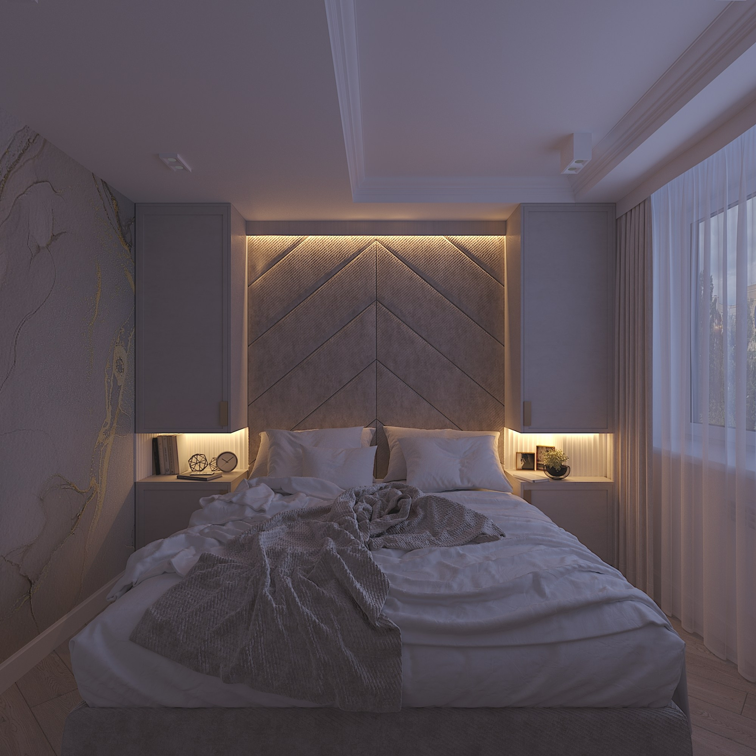 Светлая и уютная спальня