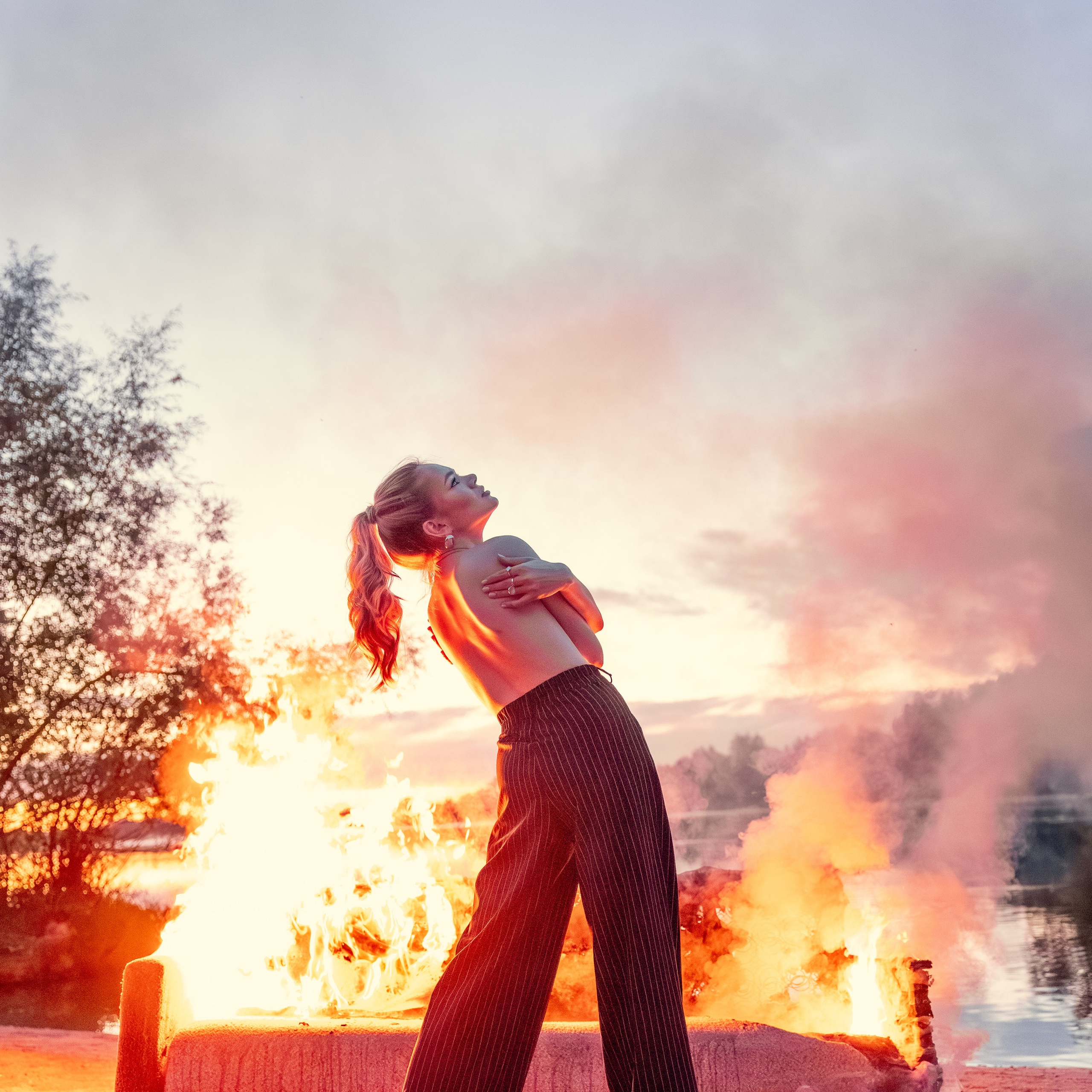 Огненная фотосессия
