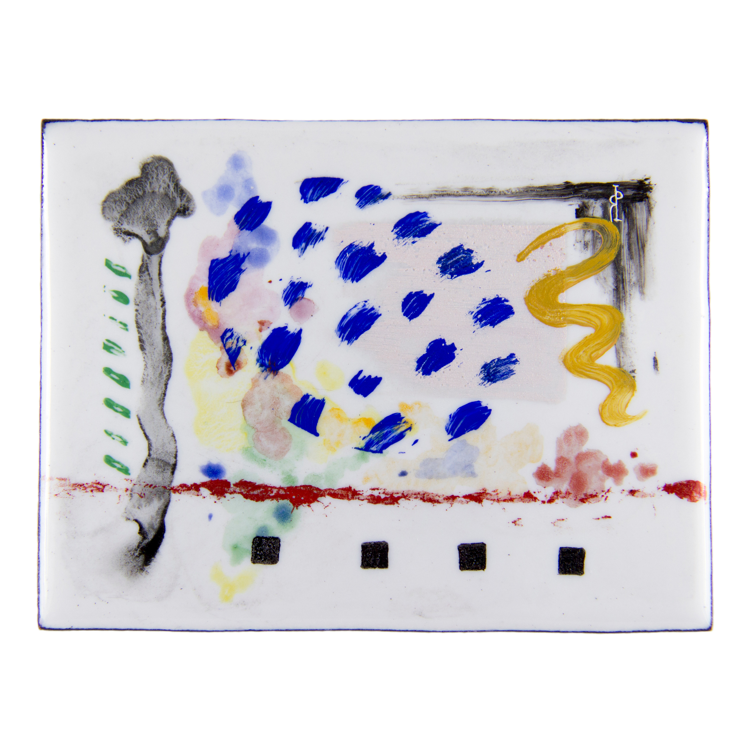 Парк. Художник Яна Ростовская. Живопись по эмали.