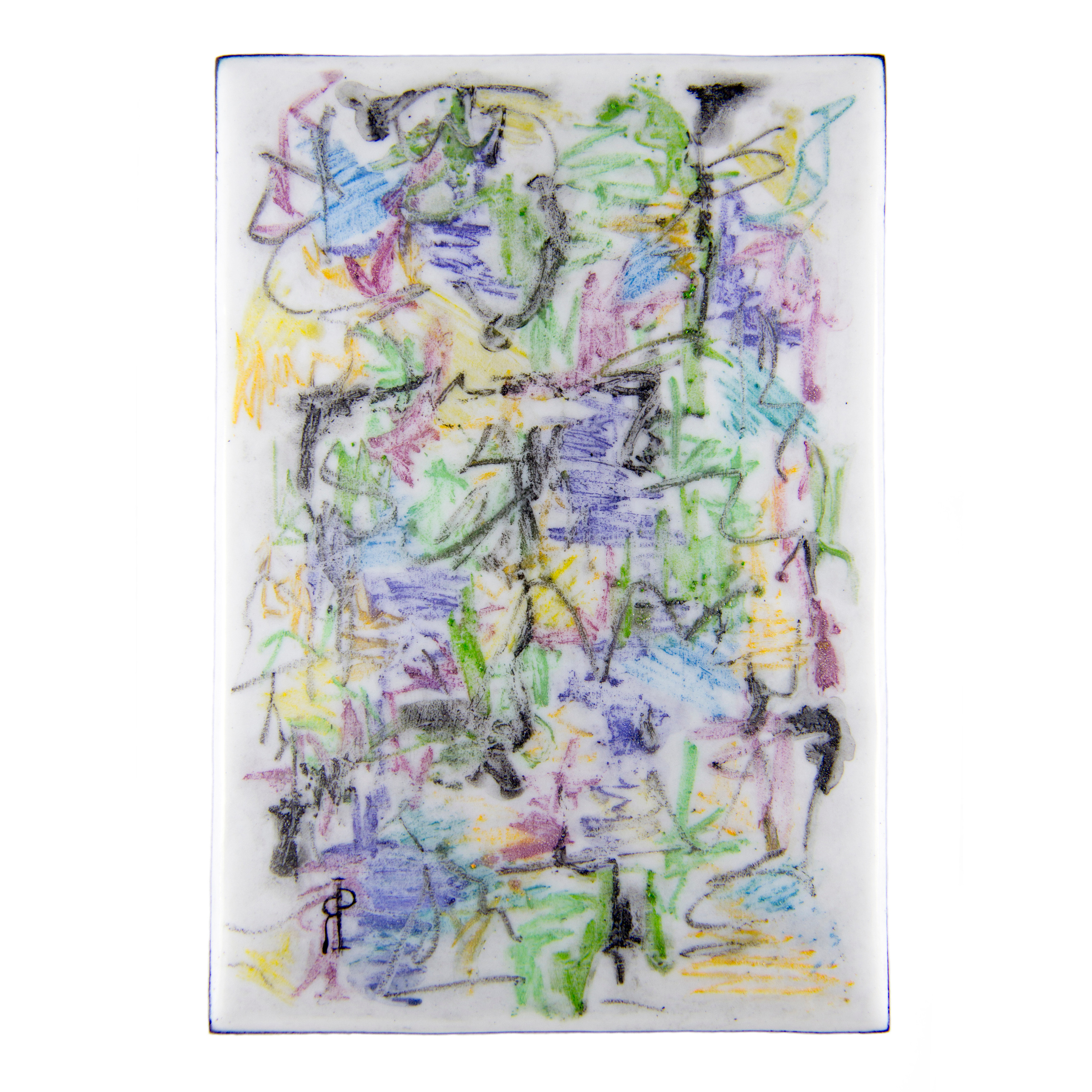 Он. Художник Яна Ростовская. Живопись по эмали.