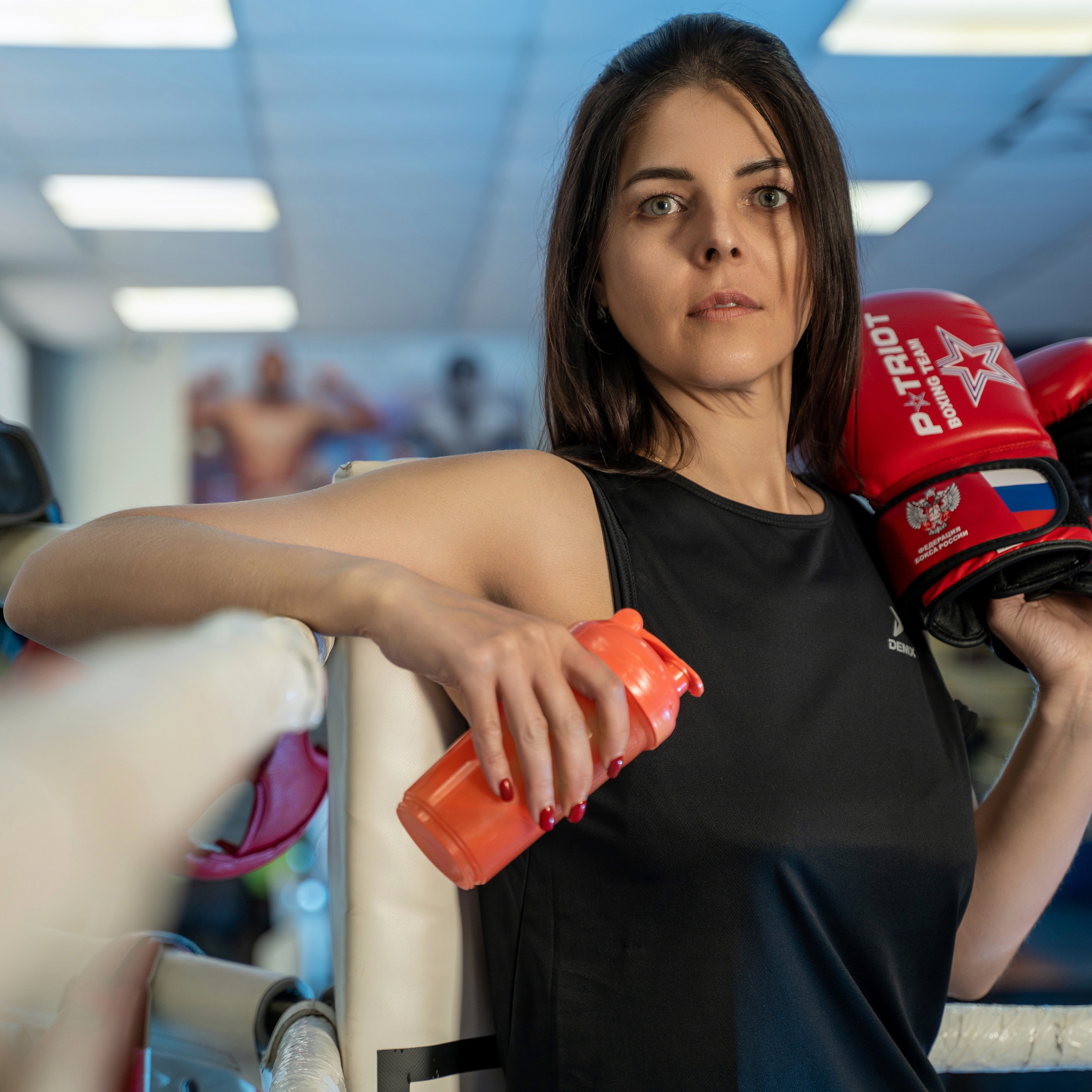 «Не женская» съемка в боксерском клубе